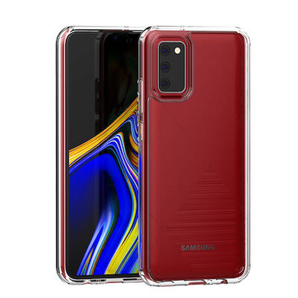 Samsung Galaxy A02S Tam Koruma Sağlayan Sert ve Şeffaf Coss Premium Silikon Kılıf
