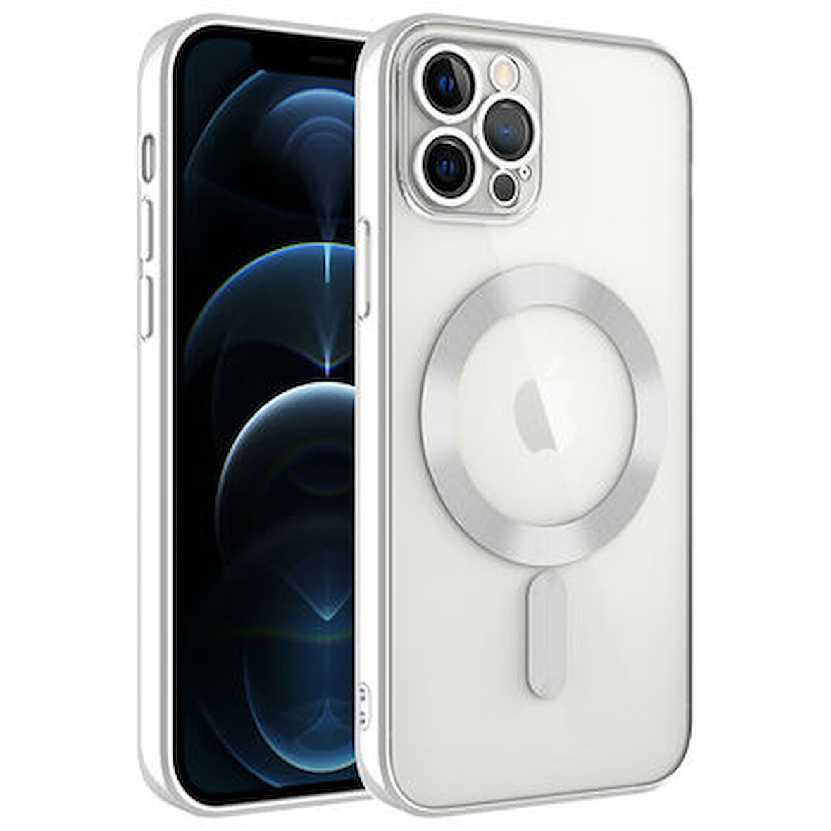 iPhone 12 Pro Kılıf Magsafe ve Kamera Korumalı Şık Demre Premium Kapak