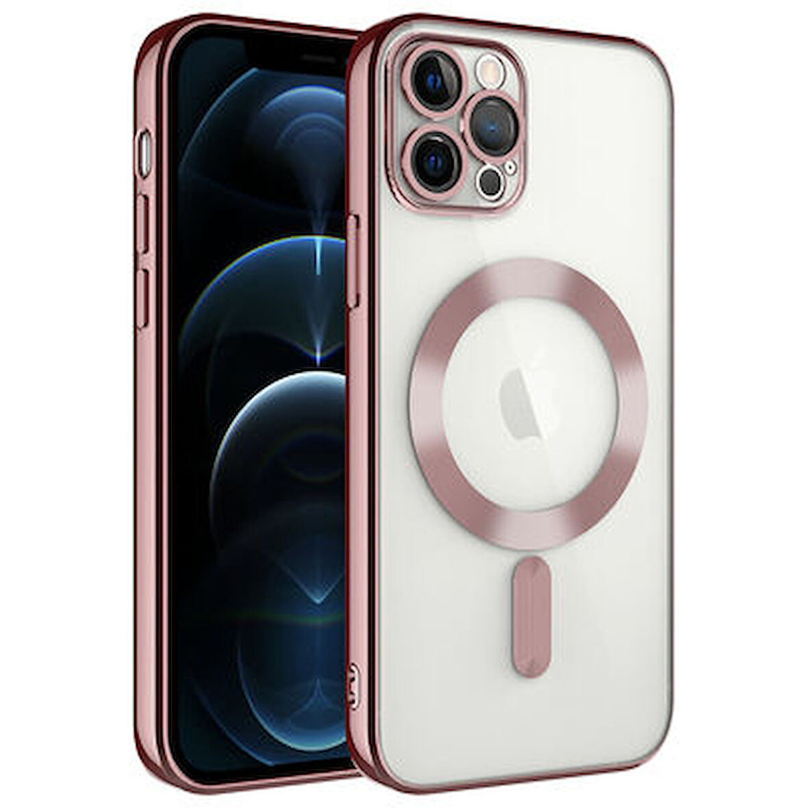 iPhone 13 Pro Max Kılıf Magsafe ve Kamera Korumalı Şık Demre Premium Kapak