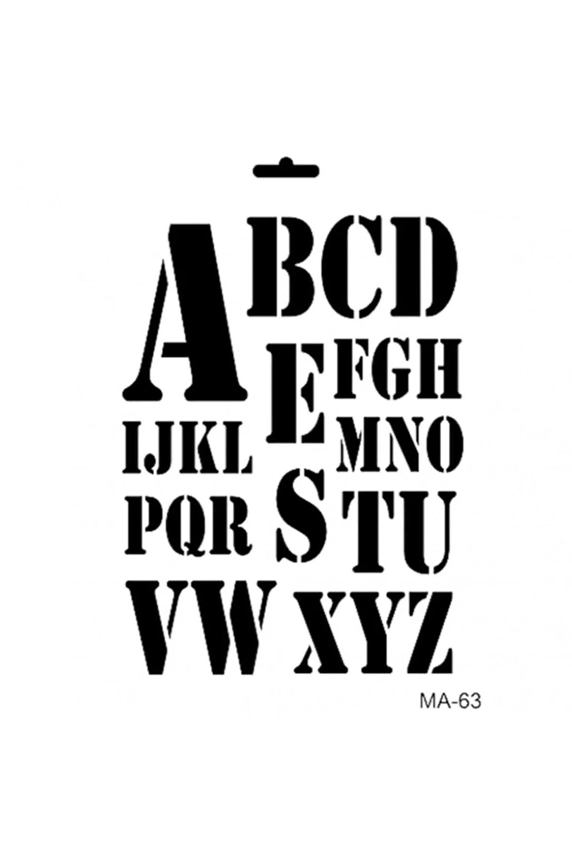 Ma63 Mix Media Stencil