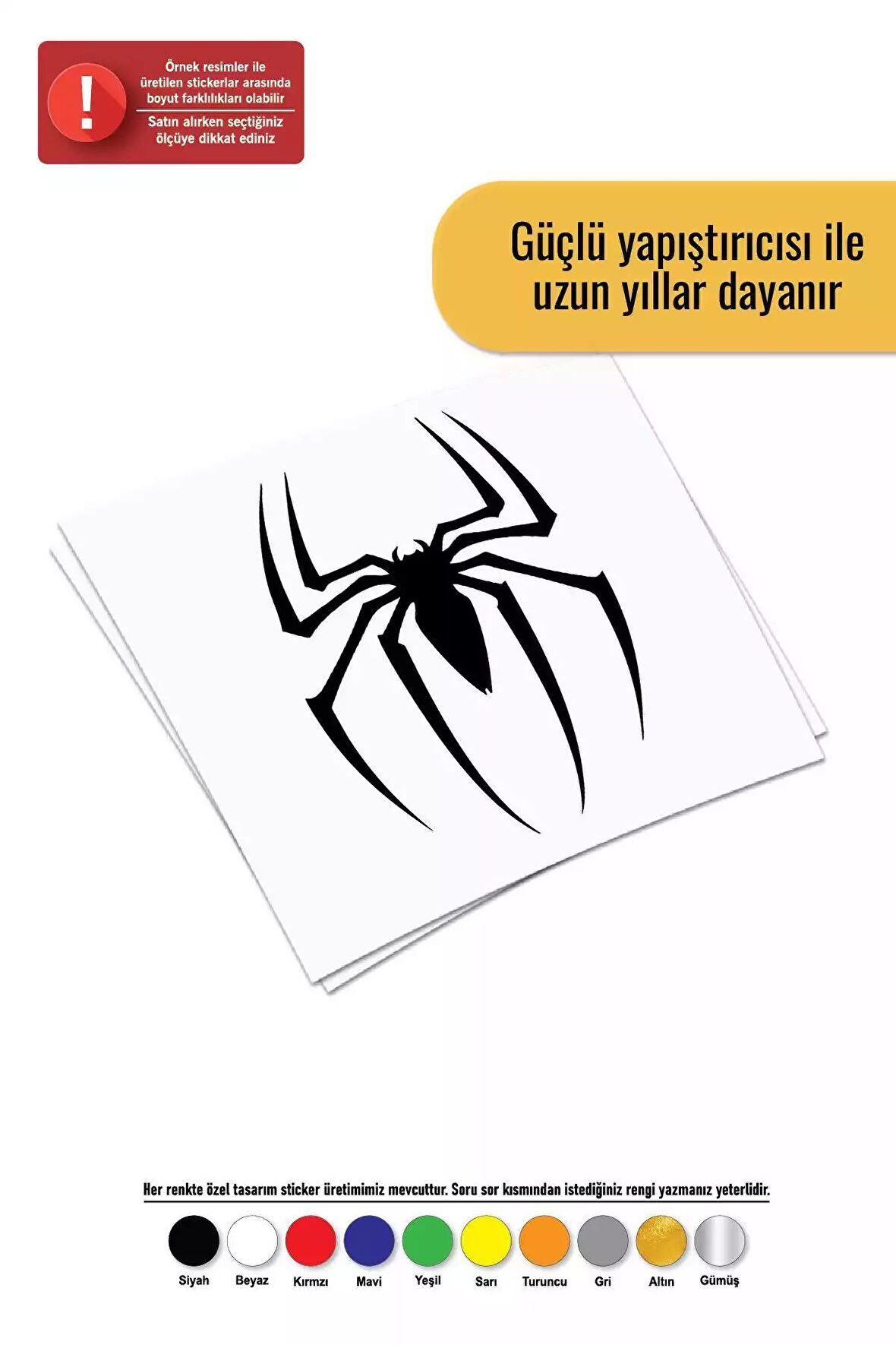 Spiderman Sticker Oto Motor Laptop Duvar Folyo Sticker 100x140 cm