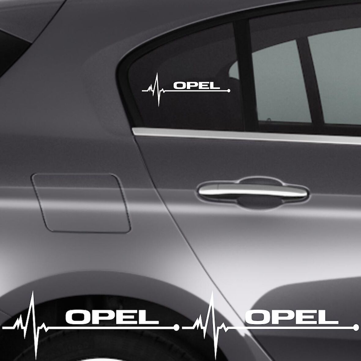 Opel Omega İçin Uyumlu Aksesuar Oto Ritim Sticker 2 Adet 20*9 Cm