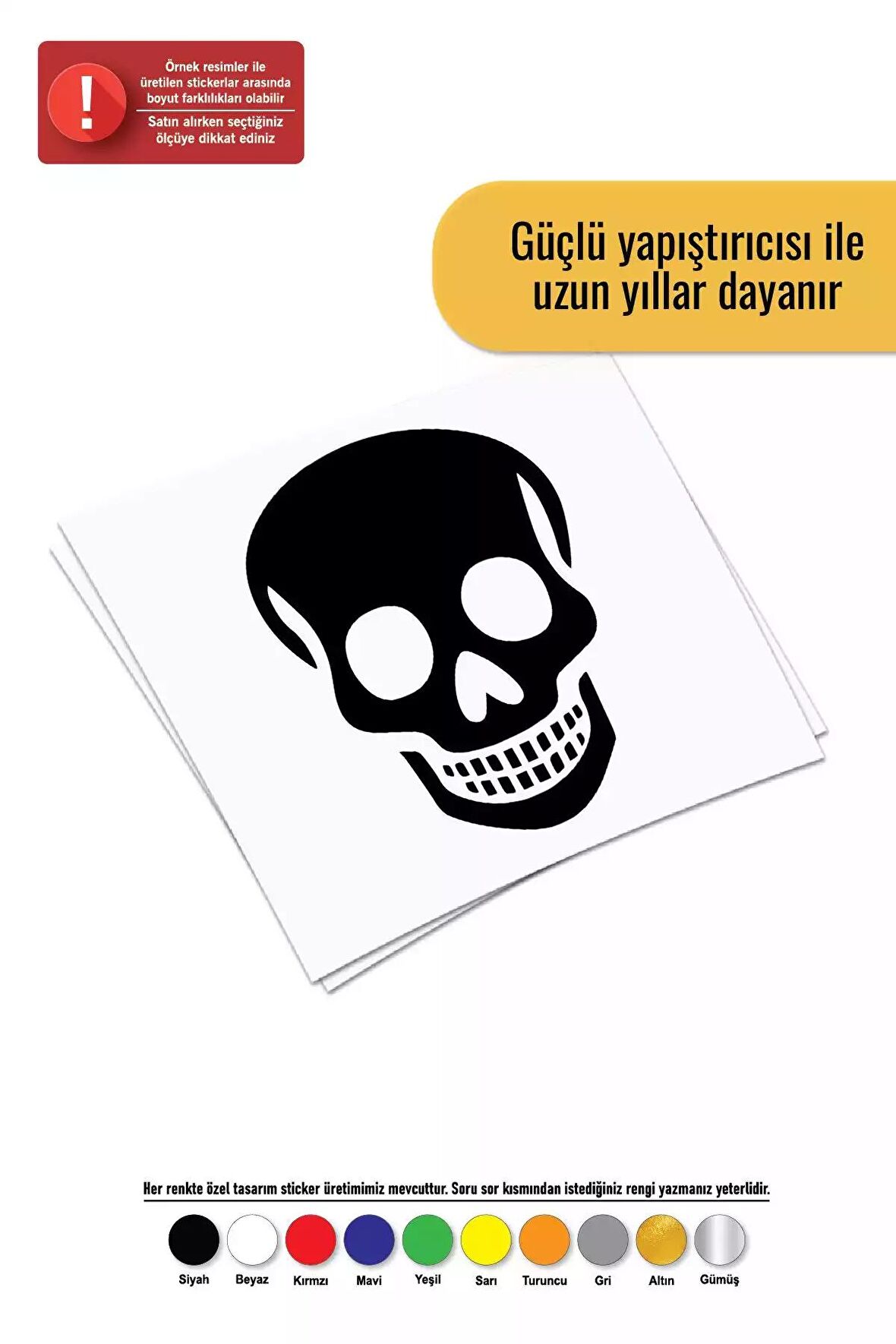 Sevimli Kuru Kafa Sticker Oto Motor Laptop Duvar Folyo Sticker 100x140 cm