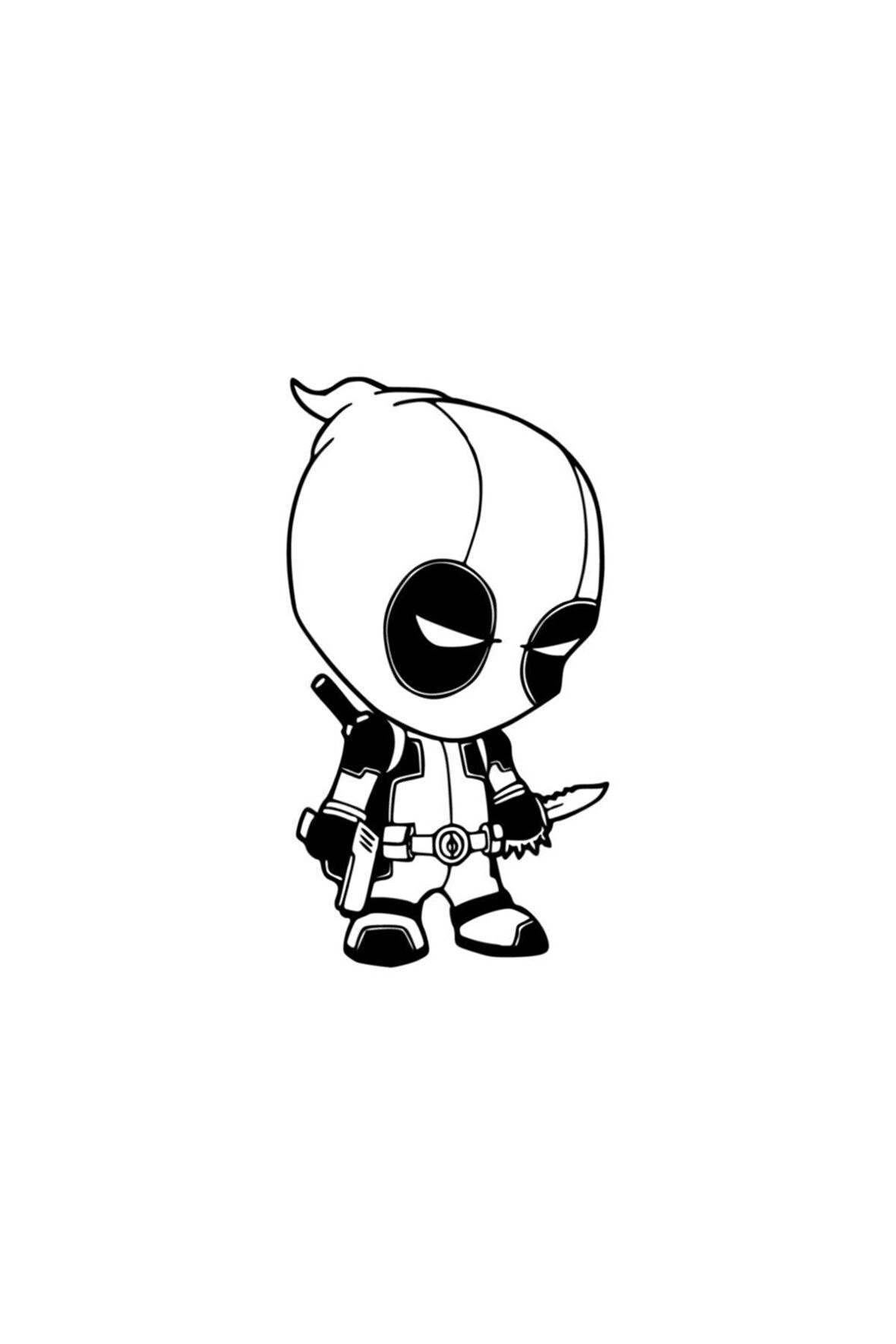 Deadpool Oto Cam Sticker