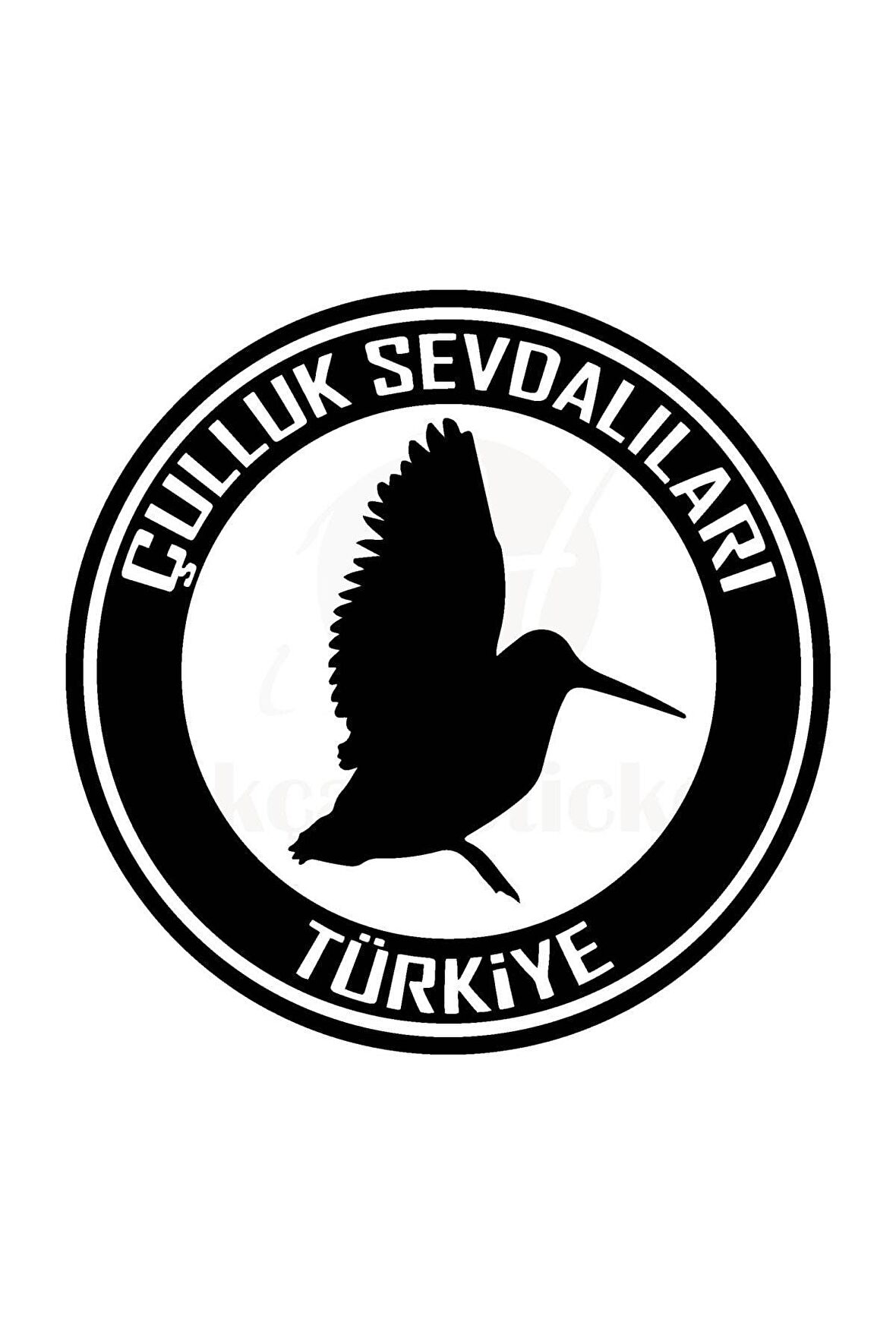 Çulluk Sevdalıları Oto Sticker Siyah 20*20 Cm