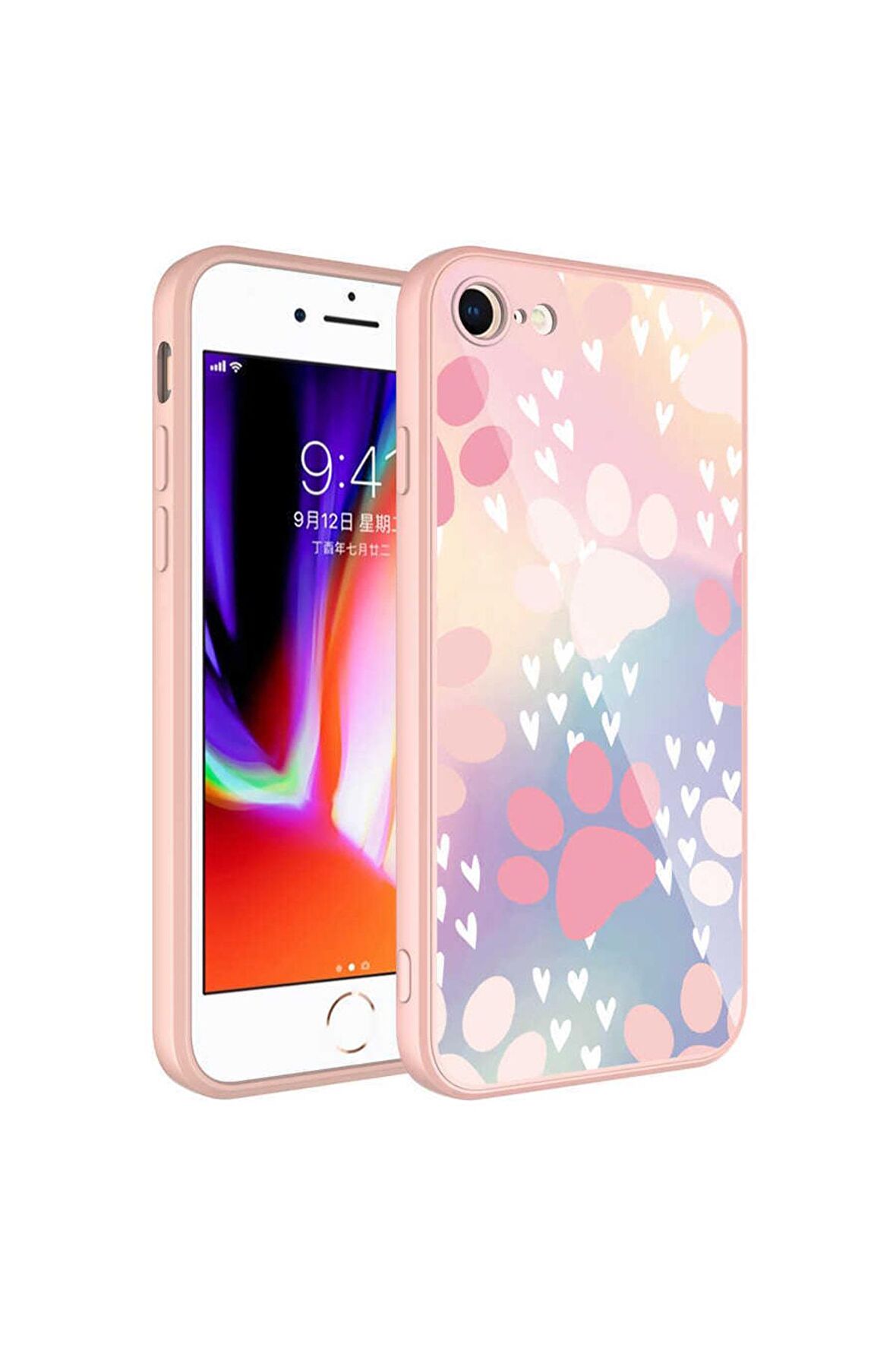 Apple Iphone Se 2020 Ile Uyumlu Kılıf Kedi Köpek Patili Temalı Telefon Kılıfı Kapak