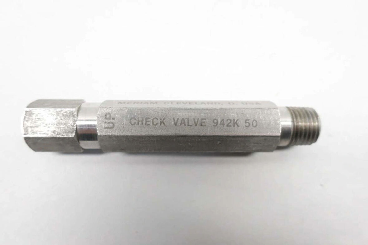 Meriam 942K-50 1/4'' NPT Paslanmaz Inline Çek Valf D660440 Endüstriyel Sistemler