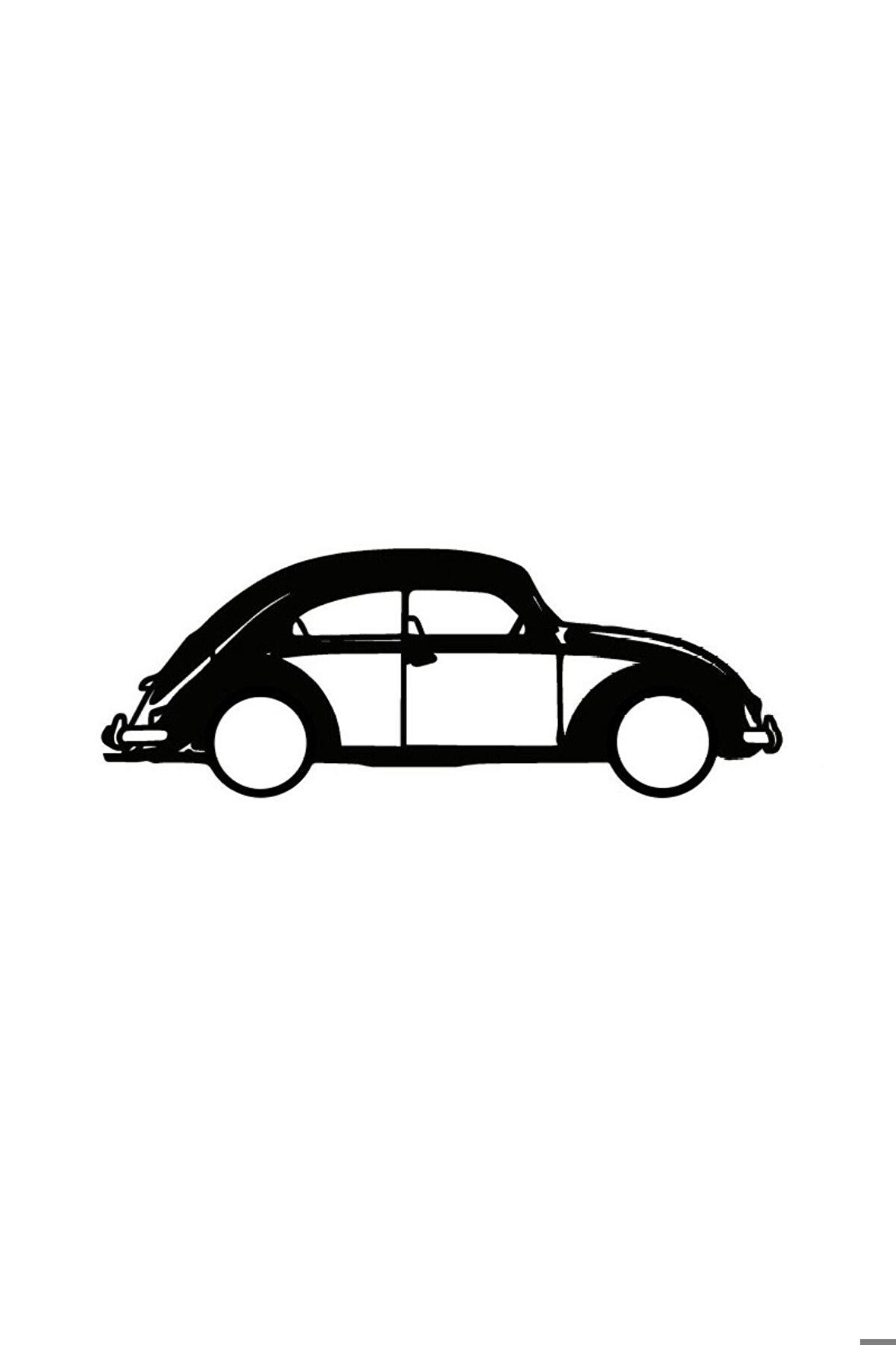 Klasik Arabalar Oto Motor Laptop Duvar Folyo Sticker (TİP 1) 10x4 Cm