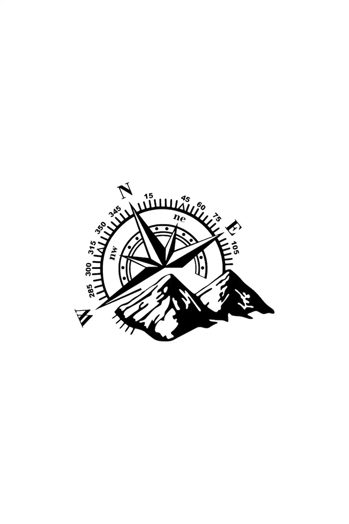 Pusula Off Road - Araç, Oto, Laptop, Duvar Uyumlu Sticker 30*24 Cm