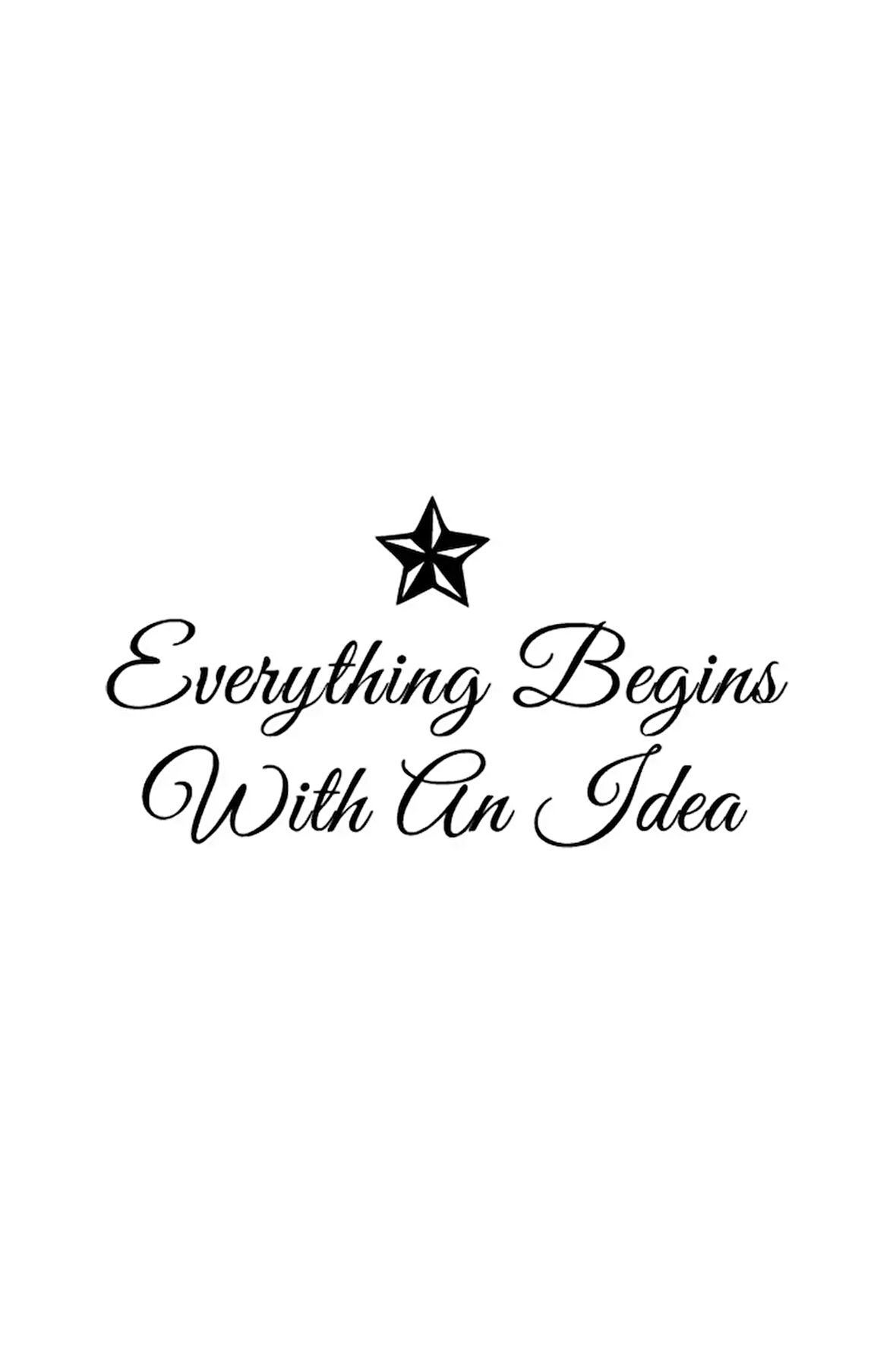 With An Idea - Araç, Oto, Laptop, Duvar Uyumlu Sticker 20*10 Cm