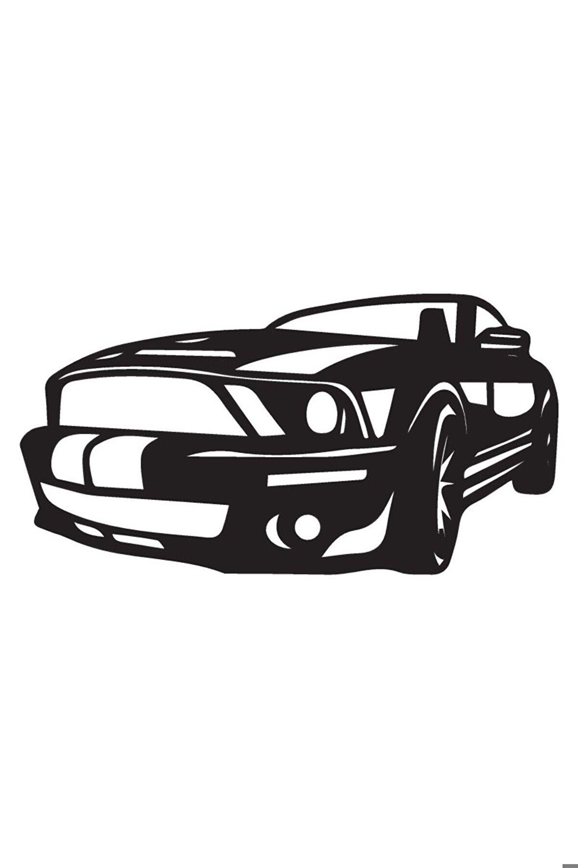 Klasik Arabalar Model 11 Oto Sticker 25 x 12 Cm