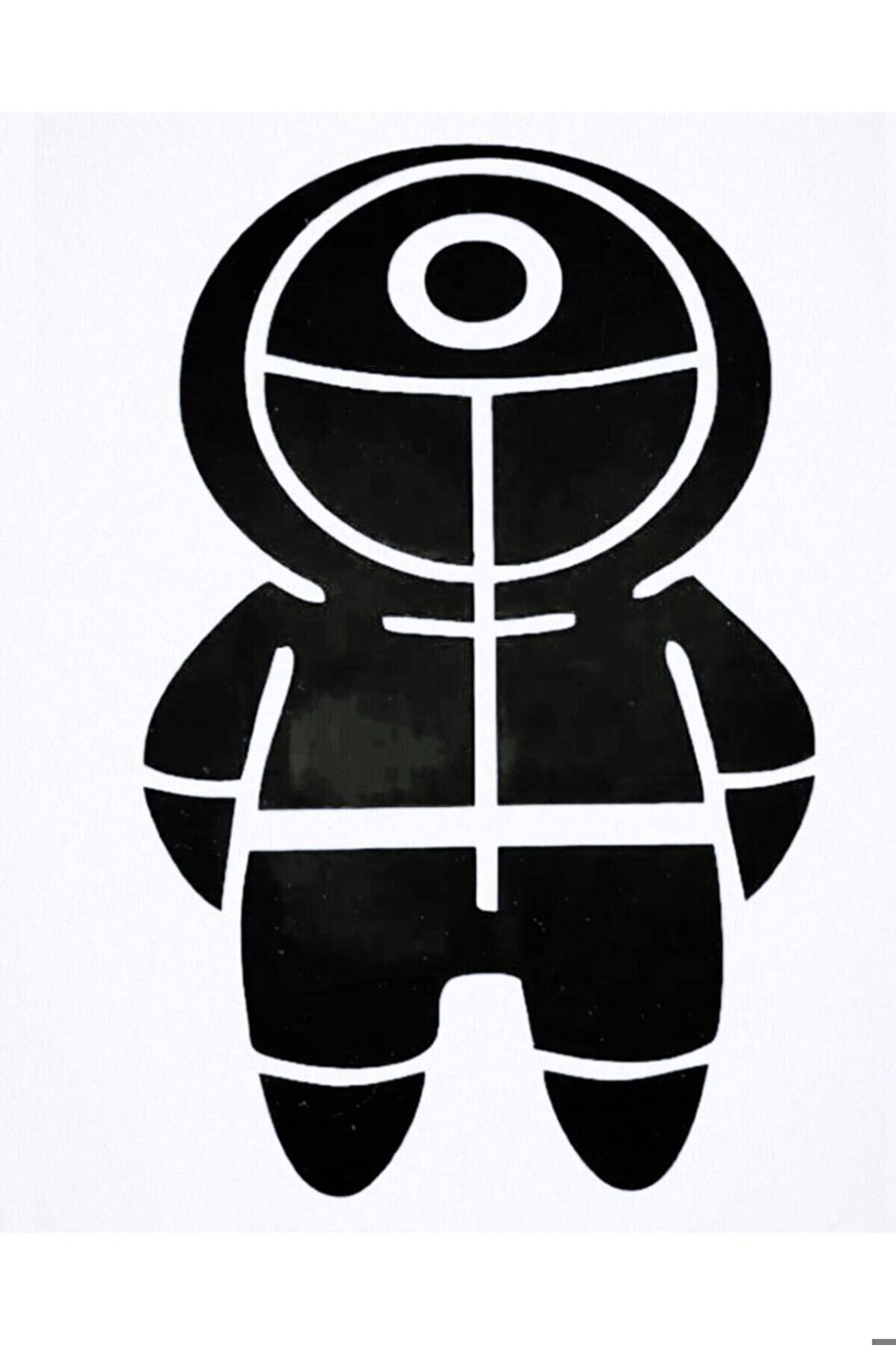Squıd Game Oto Motor Laptop Duvar Folyo Sticker 80 x 120 cm