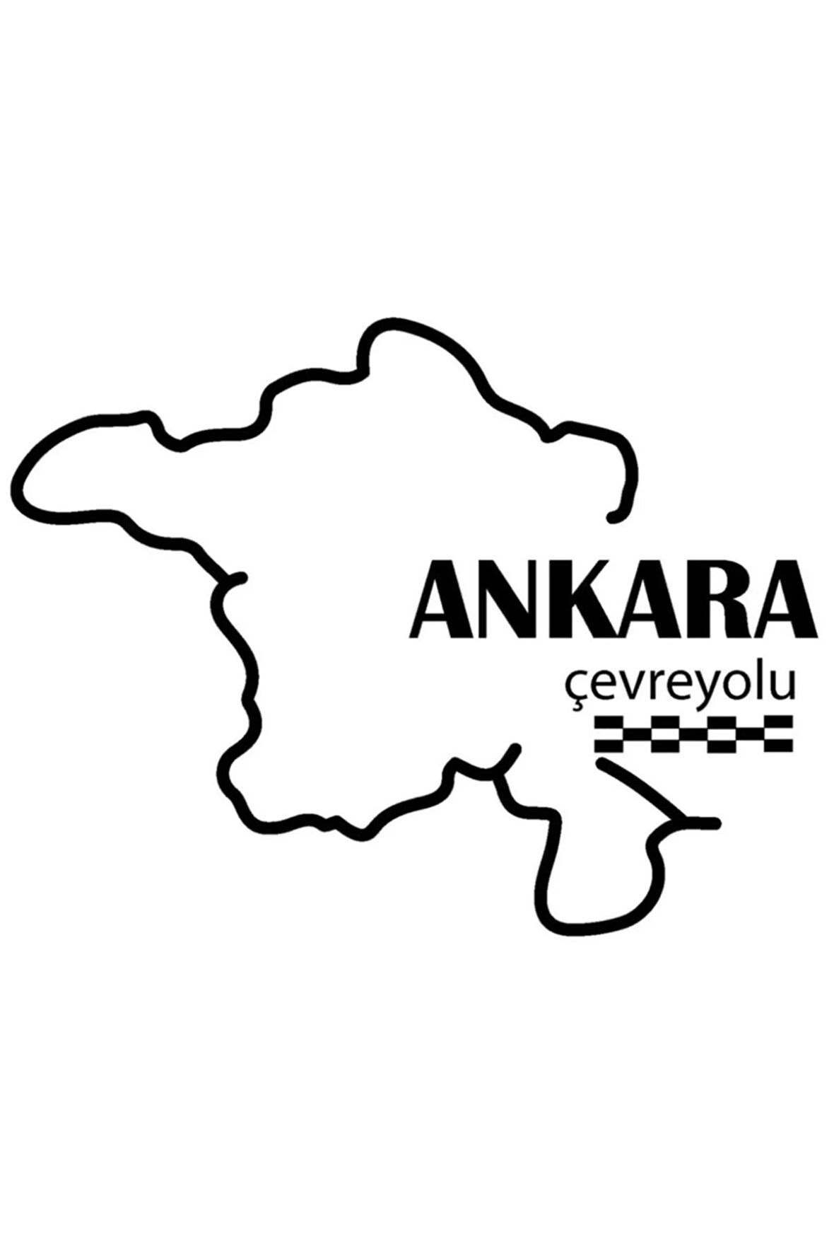 Ankara Çevreyolu Sticker (Oto-Motor-Laptop-Duvar-Dekor) 12 x 9 cm