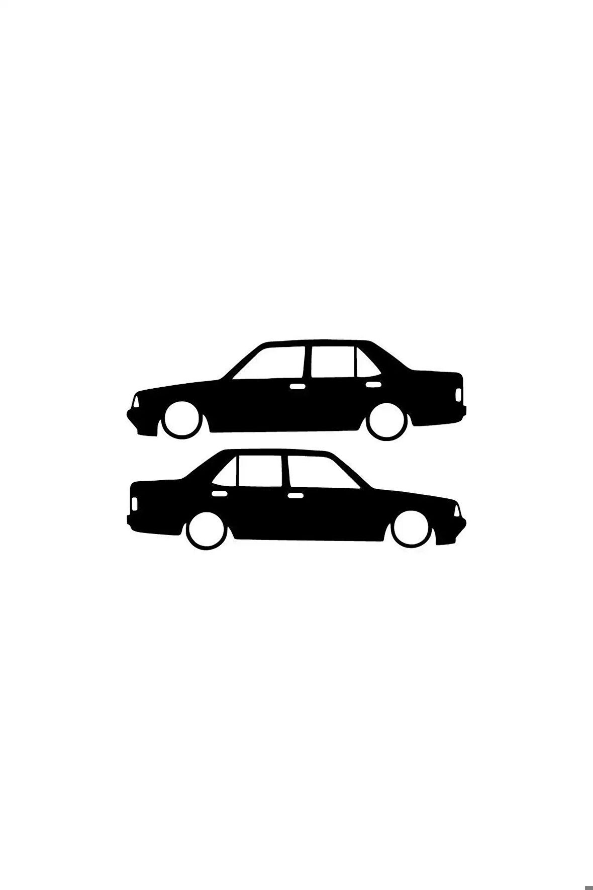 Tofaş Şahin Basık Oto Sticker Siyah 25 x 7 cm