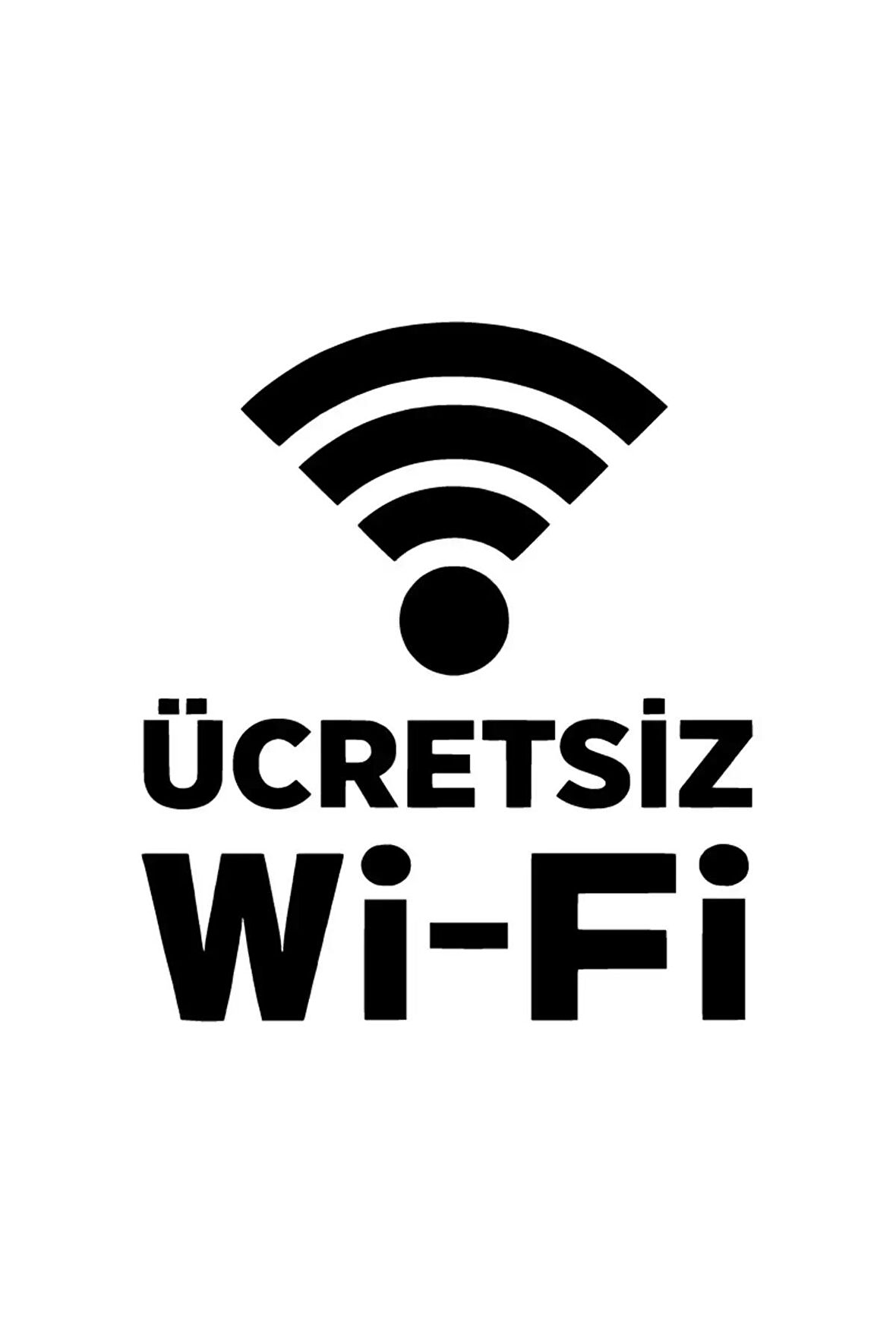 Ücretsiz Wifi Sticker (Oto-Motor-Laptop-Duvar-Dekor) 10 x 11 cm