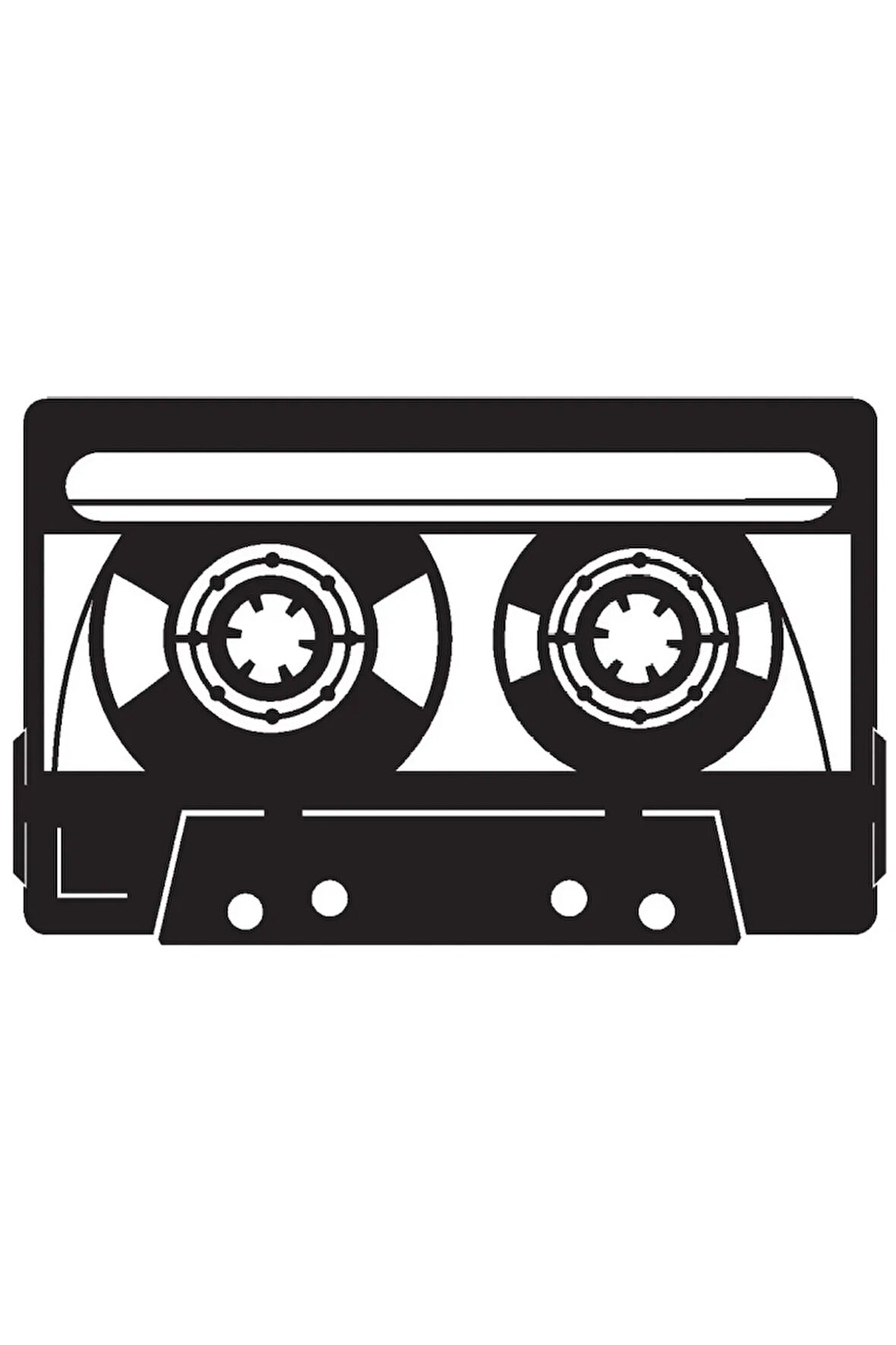 Nostaljik Kaset Sticker 10 X 6 Cm