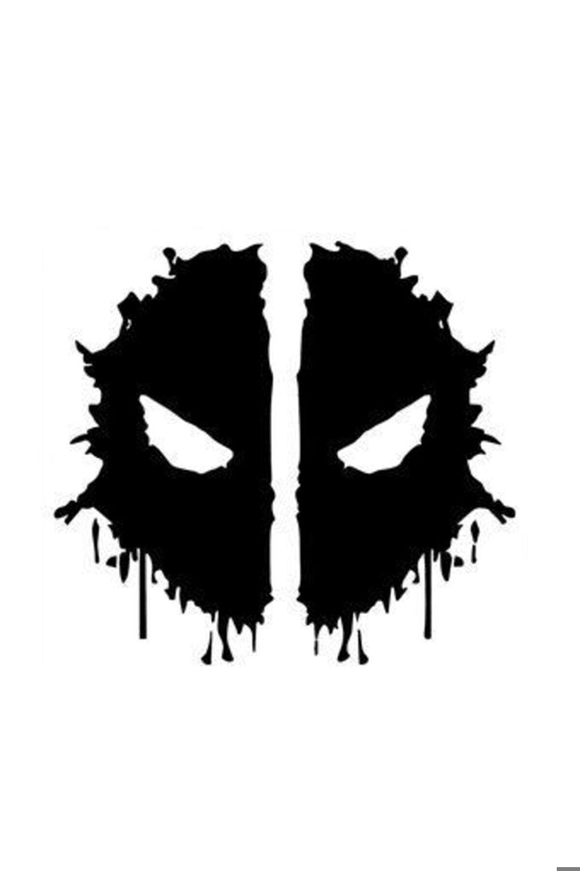 Deadpool Oto Motor Laptop Duvar Folyo Sticker 100 X 90 Cm