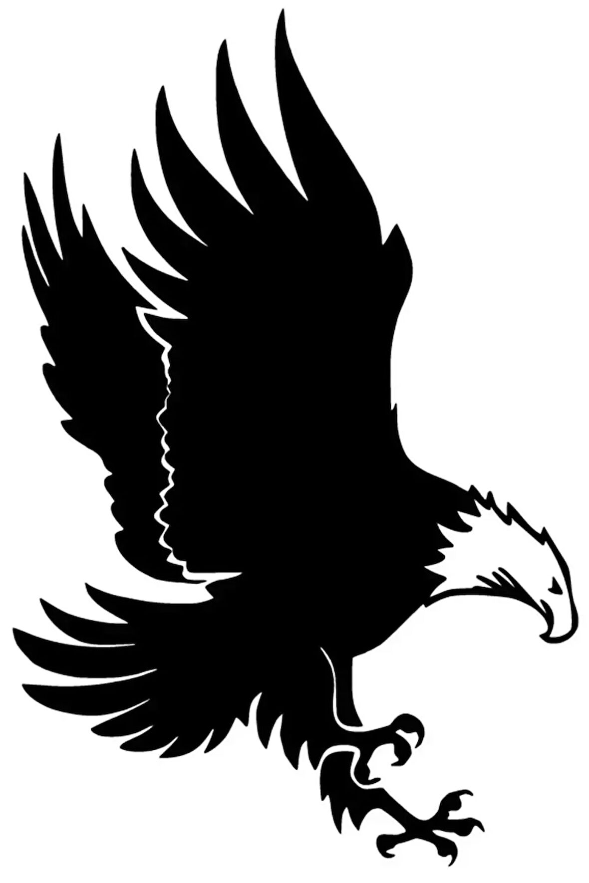 Avcı Kartal Sticker (Oto-Motor-Laptop-Duvar-Dekor) 10 x 15 cm