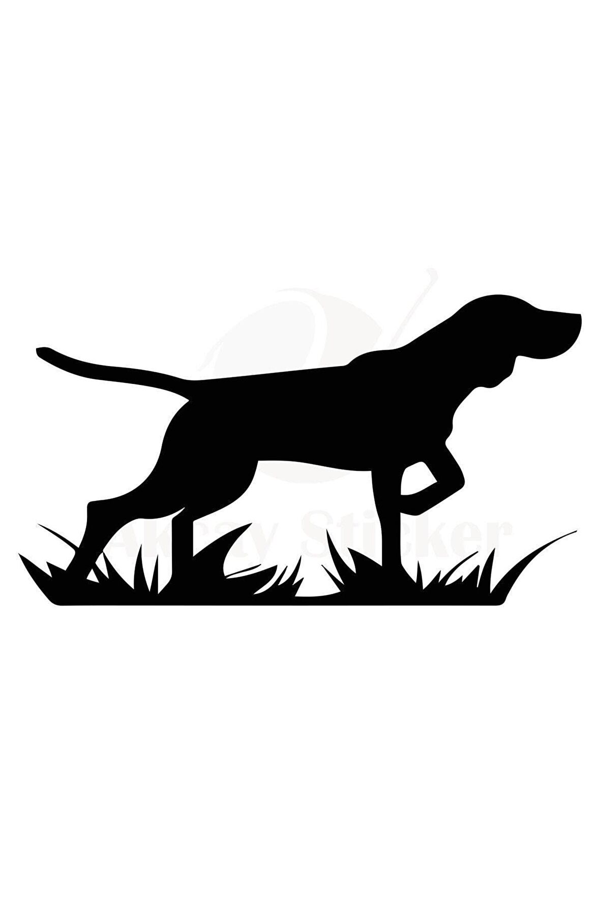 Av Köpeği Oto Sticker 25 x 12 cm