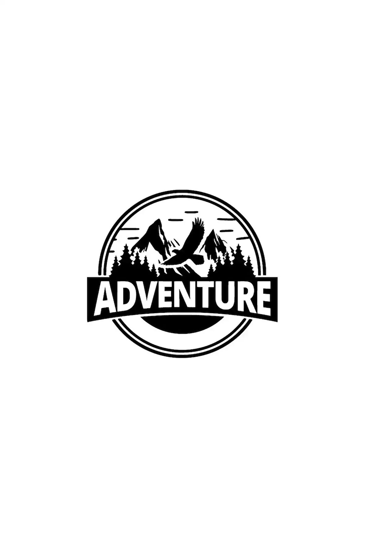 Adventure Sticker (Oto-Motor-Laptop-Duvar-Dekor) 20 x 18 cm