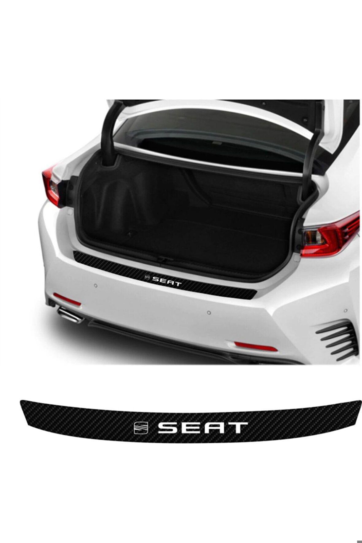 Seat Uyumlu Arka Tampon Bagaj Koruyucu Sticker