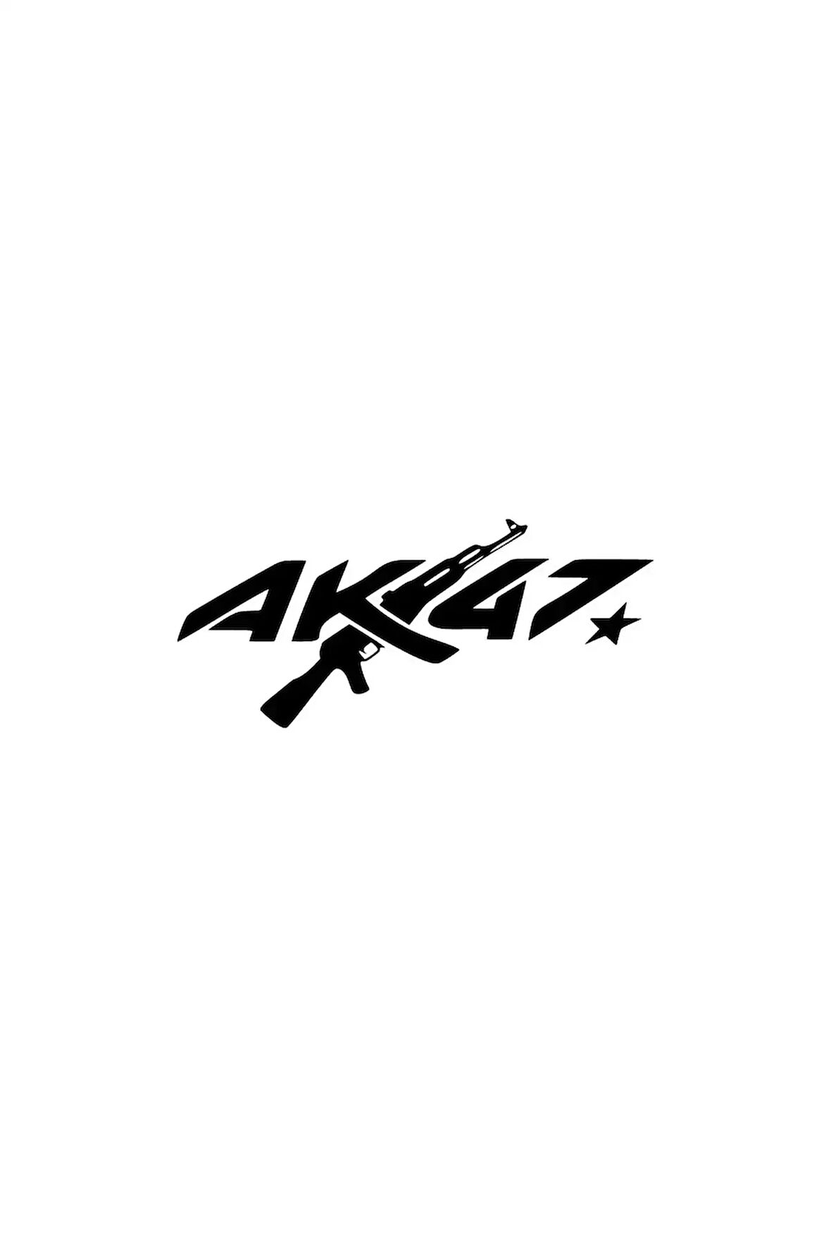 Ak47 - Araç, Oto, Laptop, Duvar Uyumlu Sticker 30*12 Cm