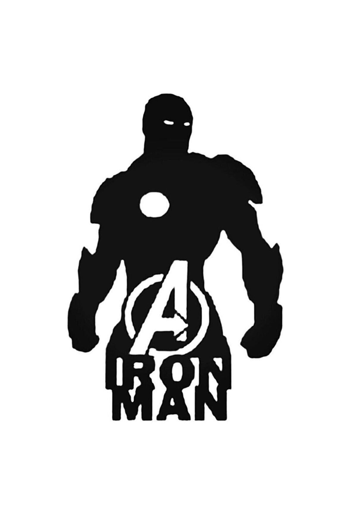 Iron Man Oto Motor Laptop Duvar Folyo Sticker 100 x 150