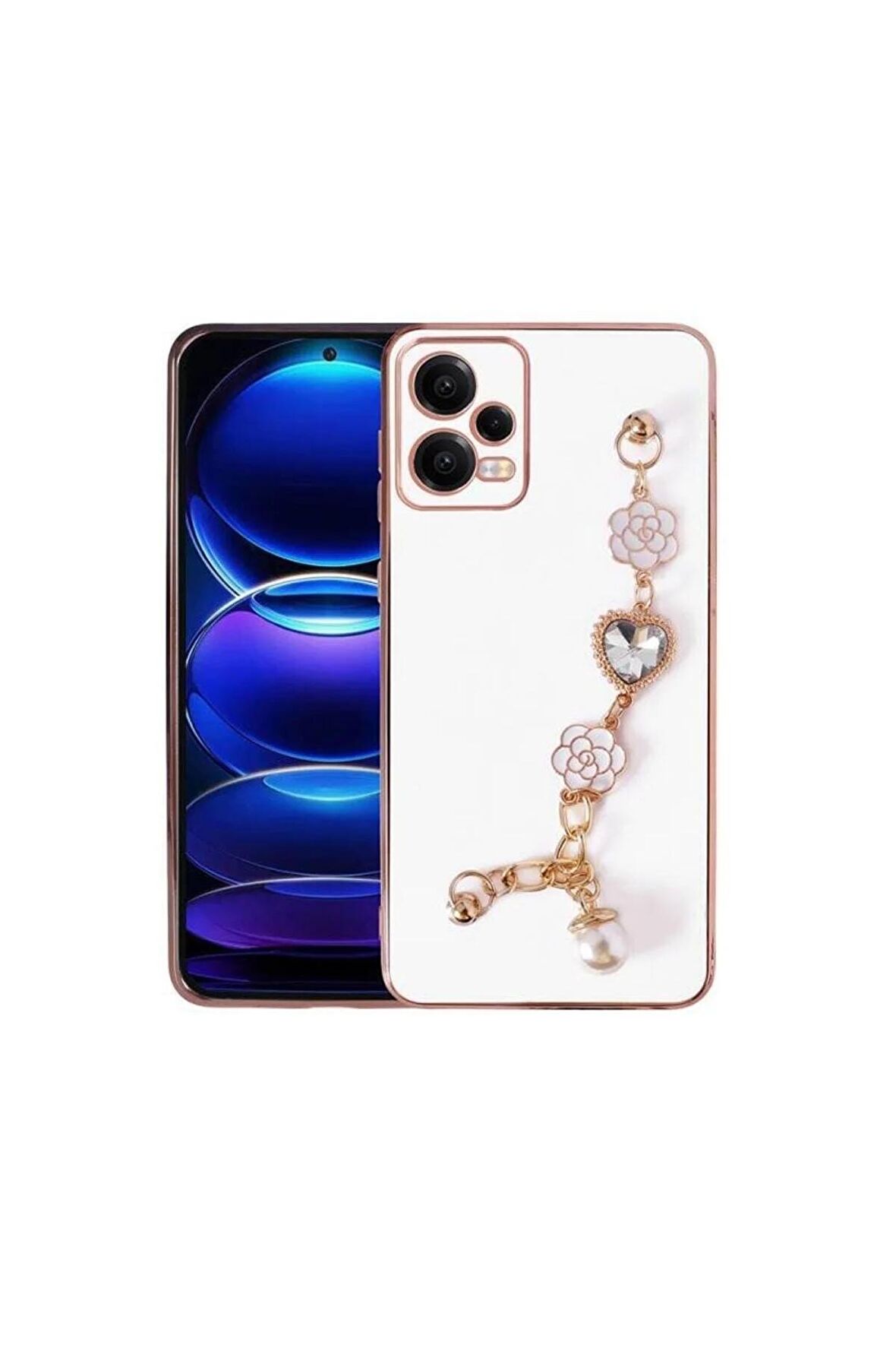Xiaomi Redmi Note 12 5g Ile Uyumlu Kılıf El Tutamaçlı Kamera Korumalı Kadın Telefon Kılıfı Kapak