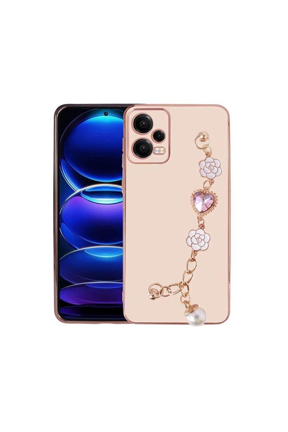 Xiaomi Redmi Note 12 5g Ile Uyumlu Kılıf El Tutamaçlı Kamera Korumalı Kadın Telefon Kılıfı Kapak