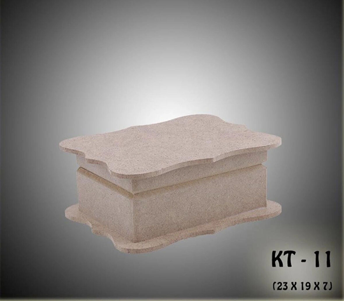 Ham Ahşap Boyanabilir Takı-makyaj-aksesuar Dekoaratif Çok Amaçlı Dikdörtgen Kutu