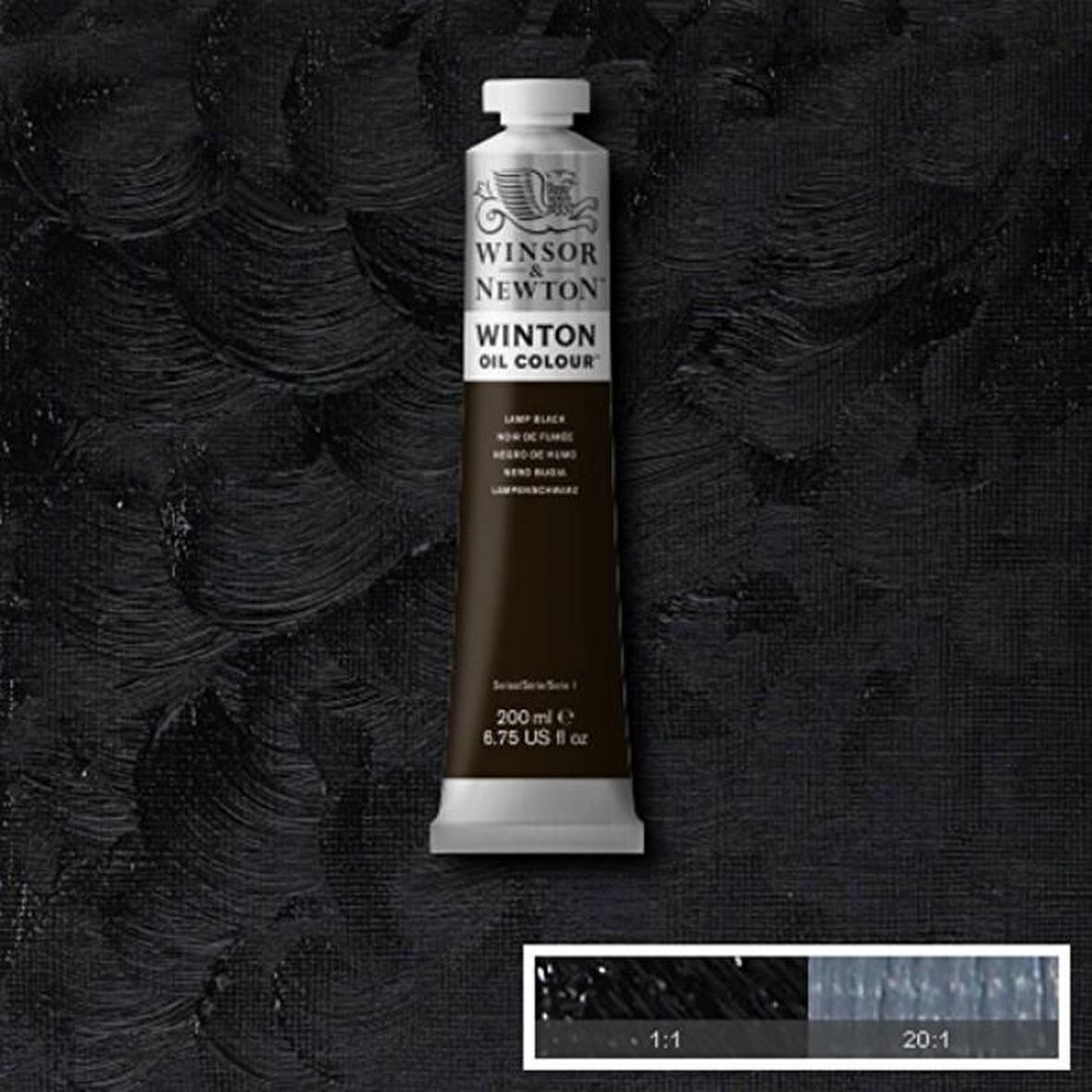 Winsor&Newton Winton 200 ml Yağlı Boya No:25 Lamp Black