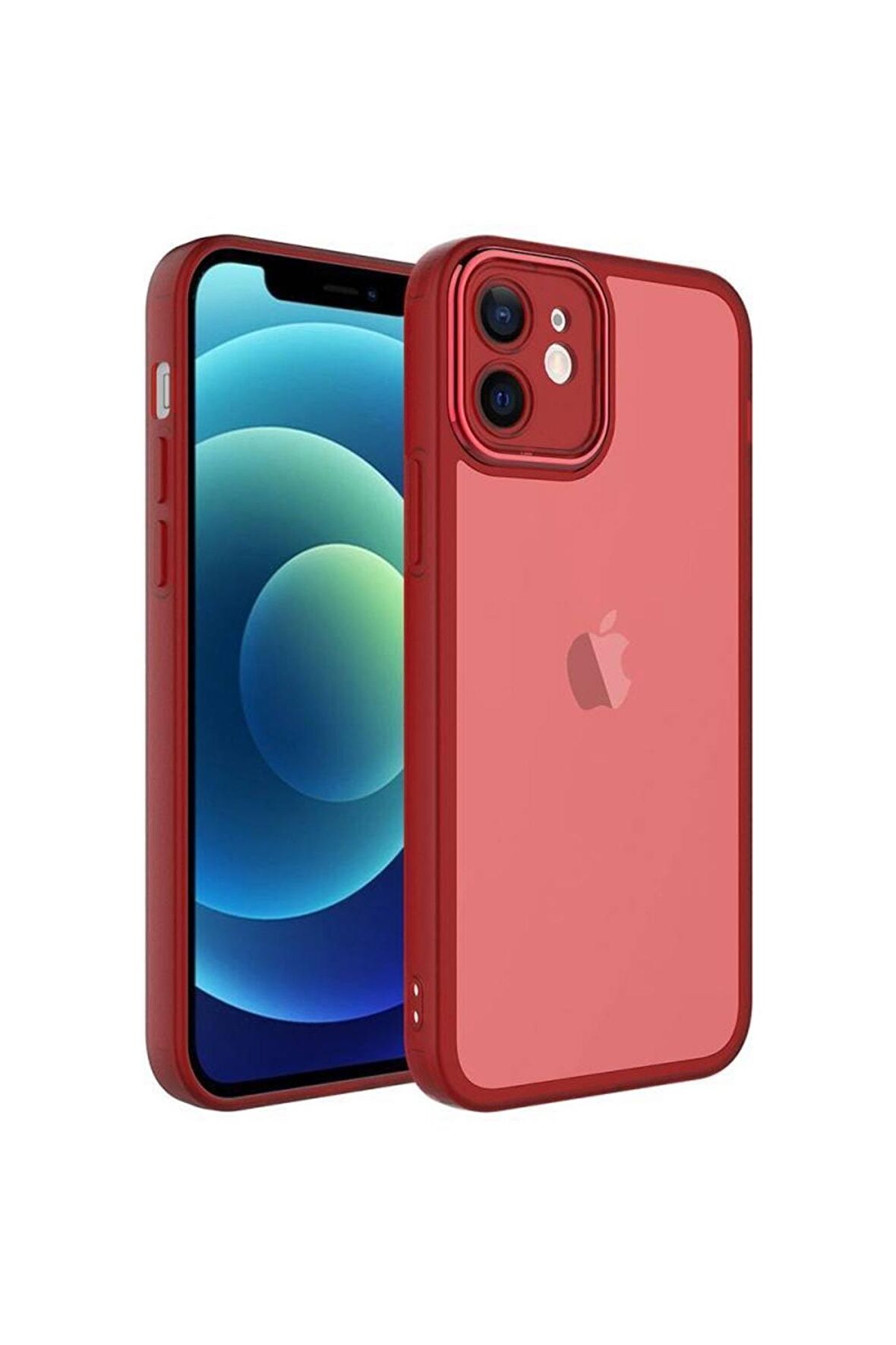 Apple Iphone 11 Ile Uyumlu Kılıf Kamera Korumalı Transparan Arka Yüzey Telefon Kılıfı