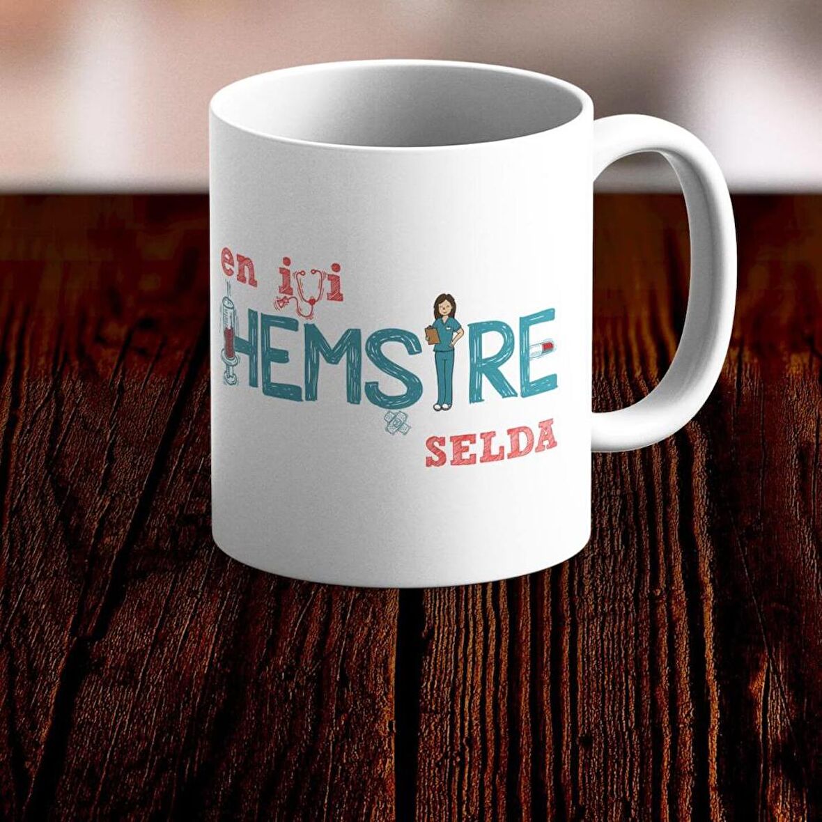 Kişiye Özel Hemşire Kupa Bardak -2