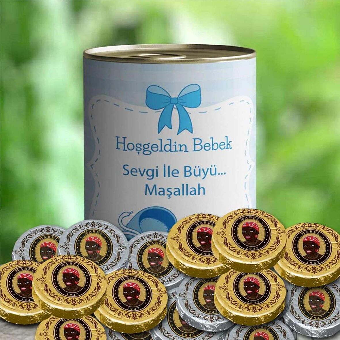 Hoşgeldin Bebek Temalı Mabel Çikolata Konservesi -1