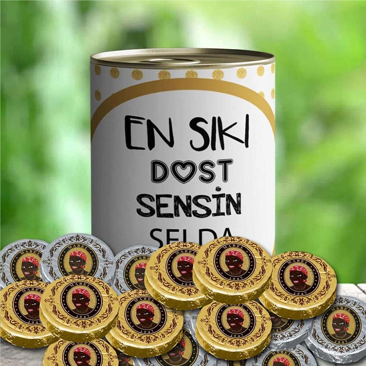 Kişiye Özel En Sıkı Dost Temalı Mabel Çikolata Seti
