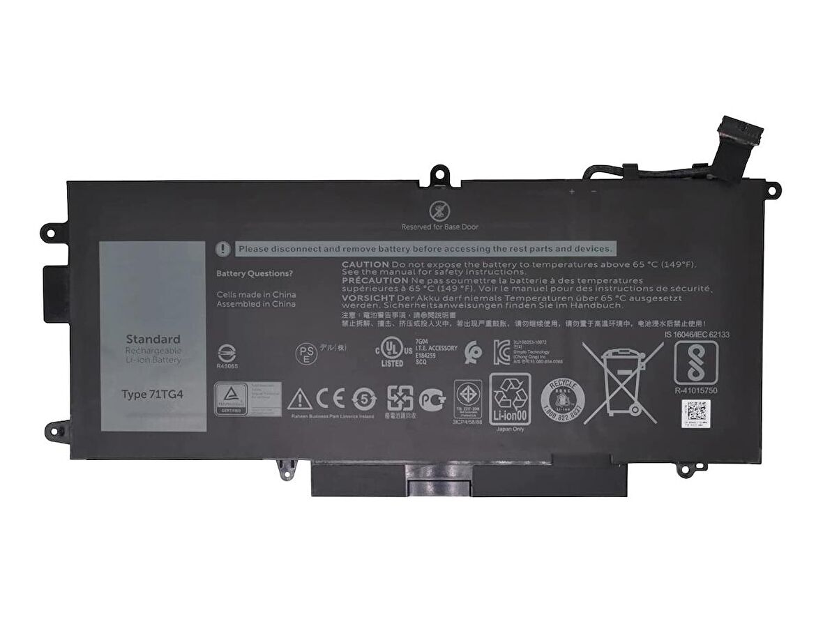 Dell Latitude 12-5289 Notebook Bataryası Laptop Pil