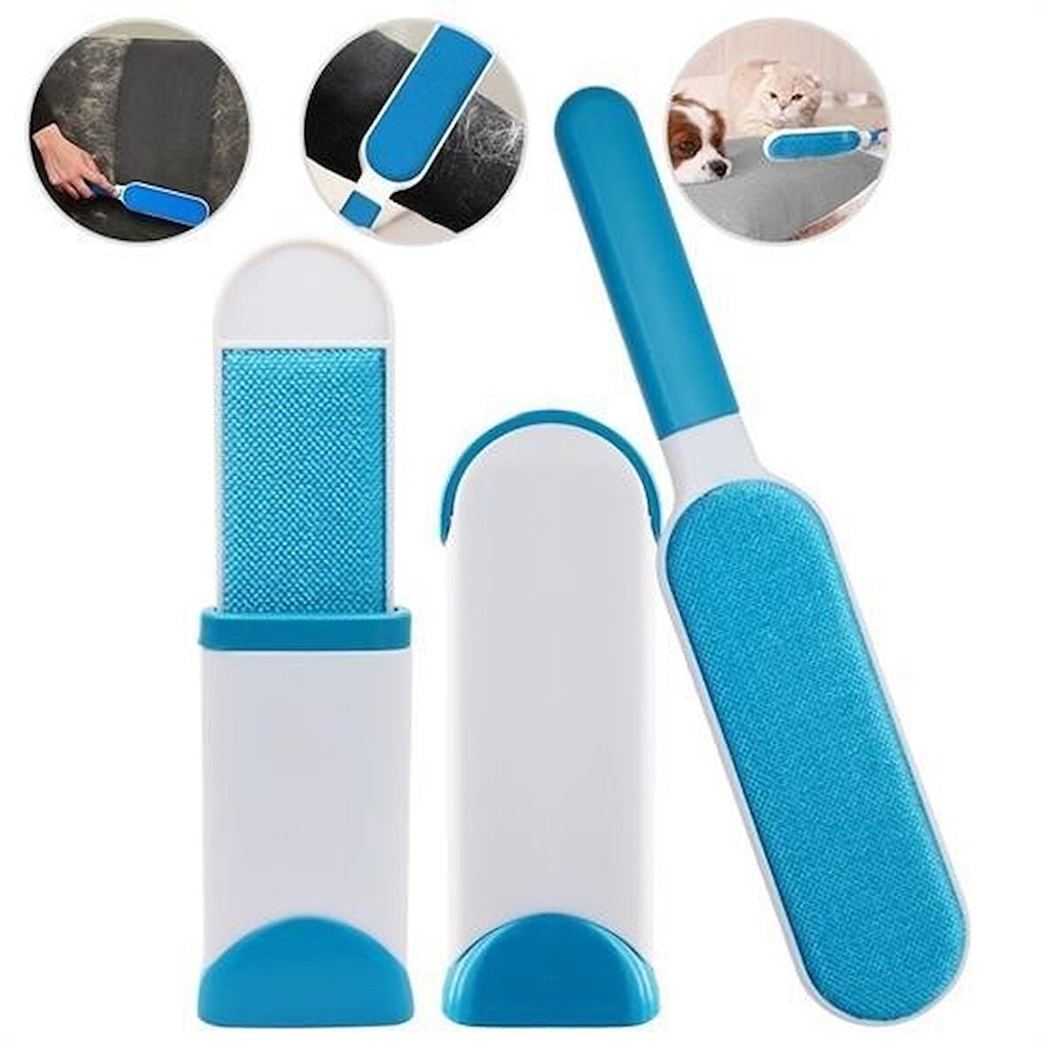 caselka® 2Li Set Kıl Tüy Toplayıcı Kendinden Temizlemeli Tarak
