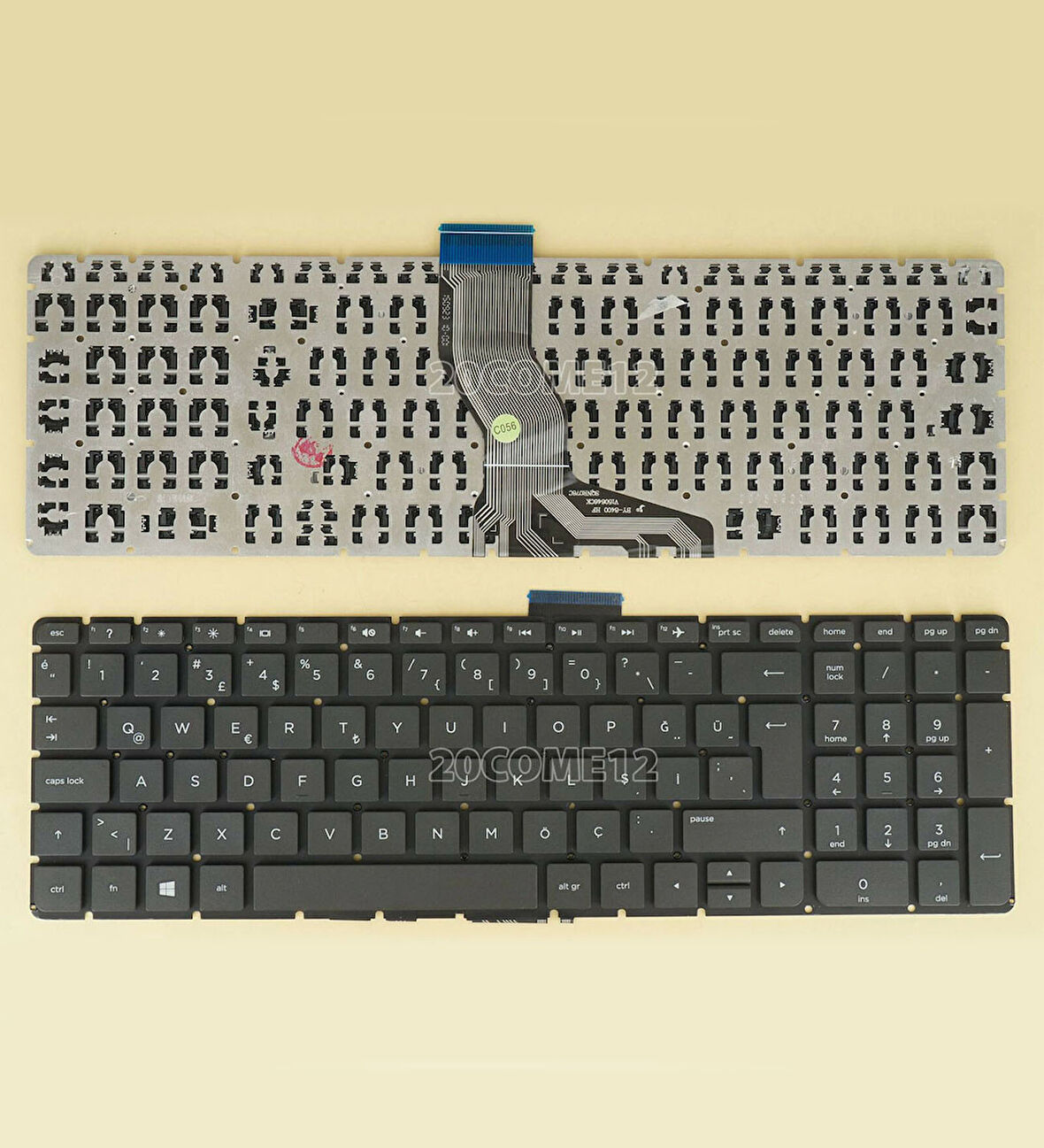 V150602CK1 Klavye Siyah Türkçe - Büyük ENTER