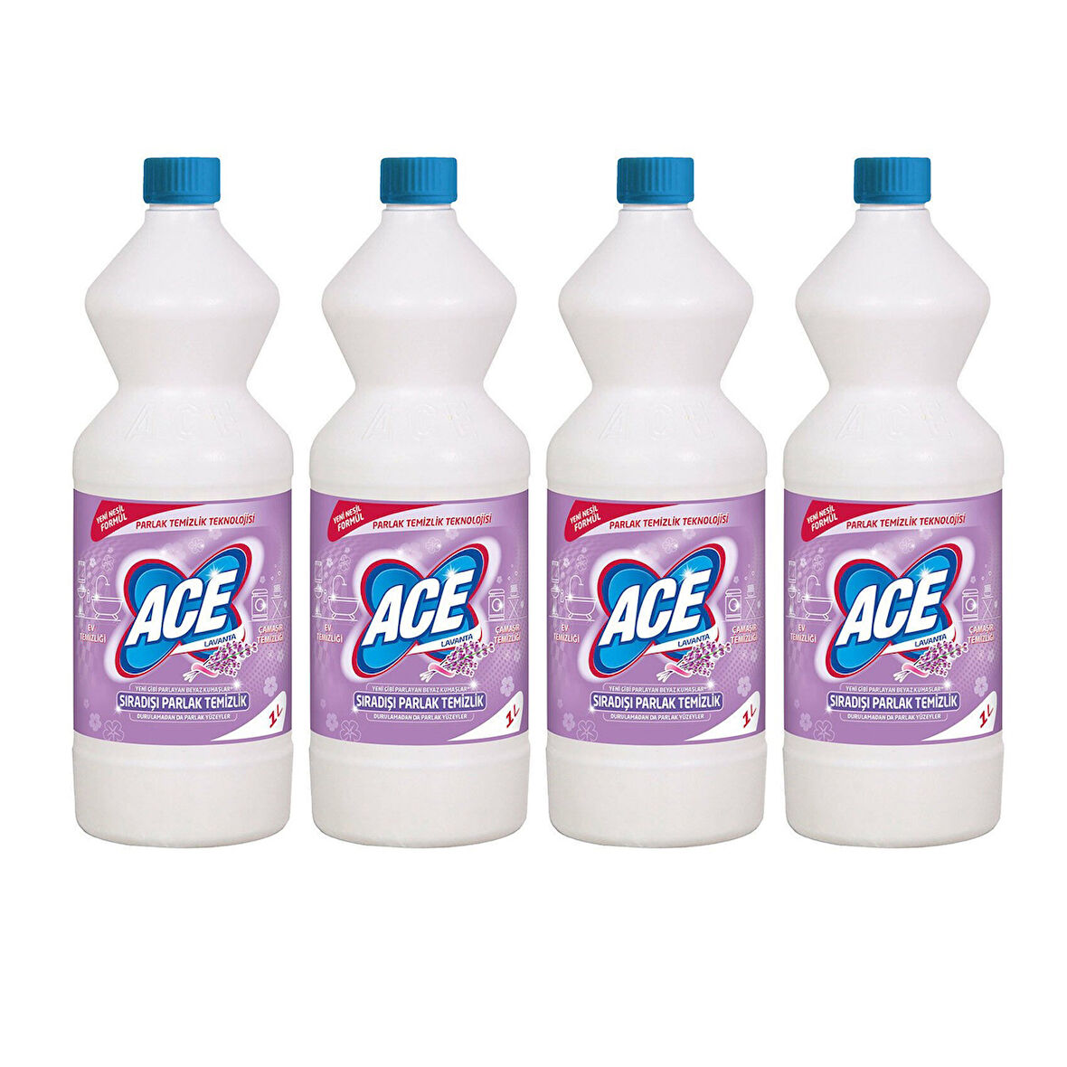 Ace Çamaşır Suyu 1000 ml Lavanta x 4 Adet