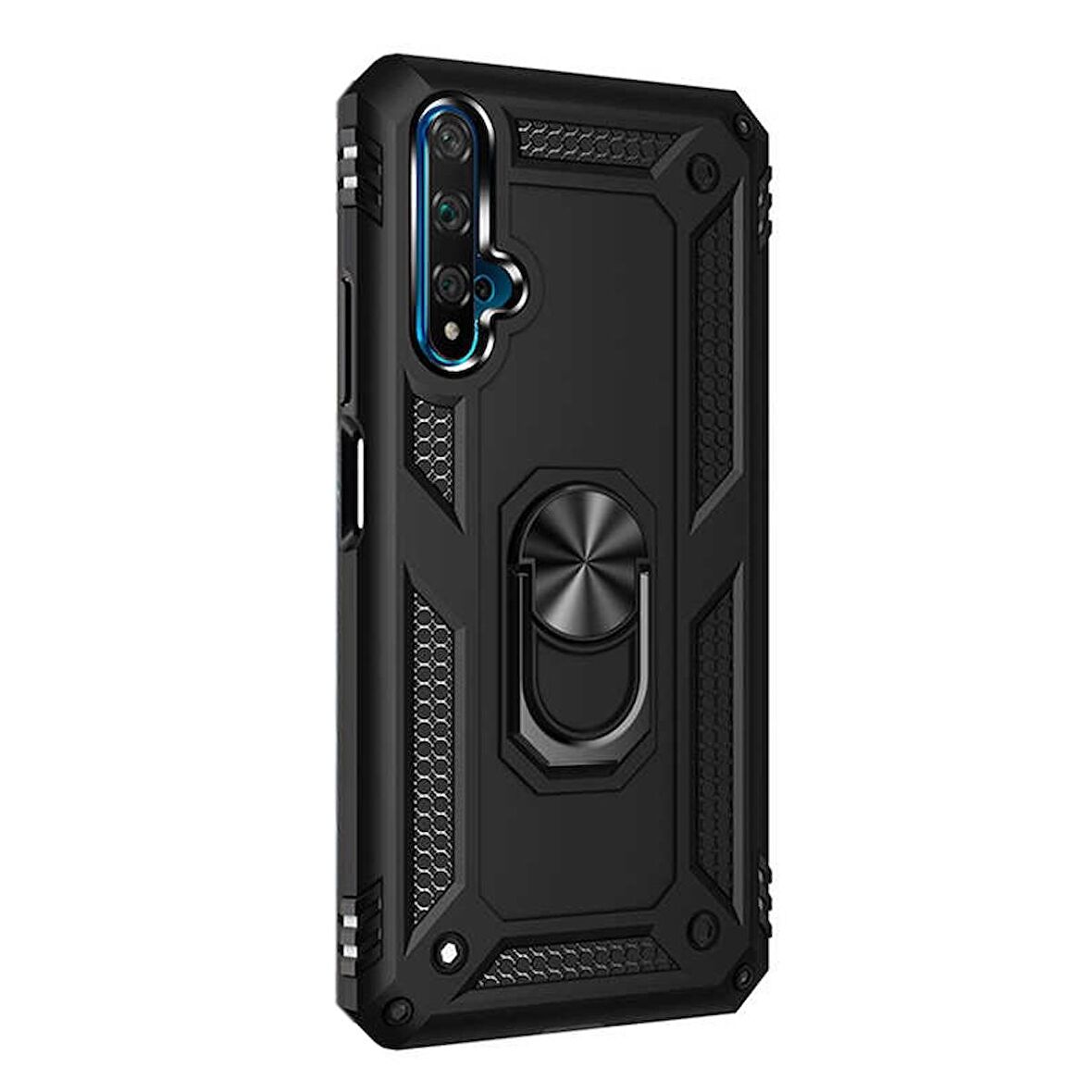 Gpack Huawei Nova 5t Kılıf Vega Standlı Yüzüklü MıknatıslıNano Glass