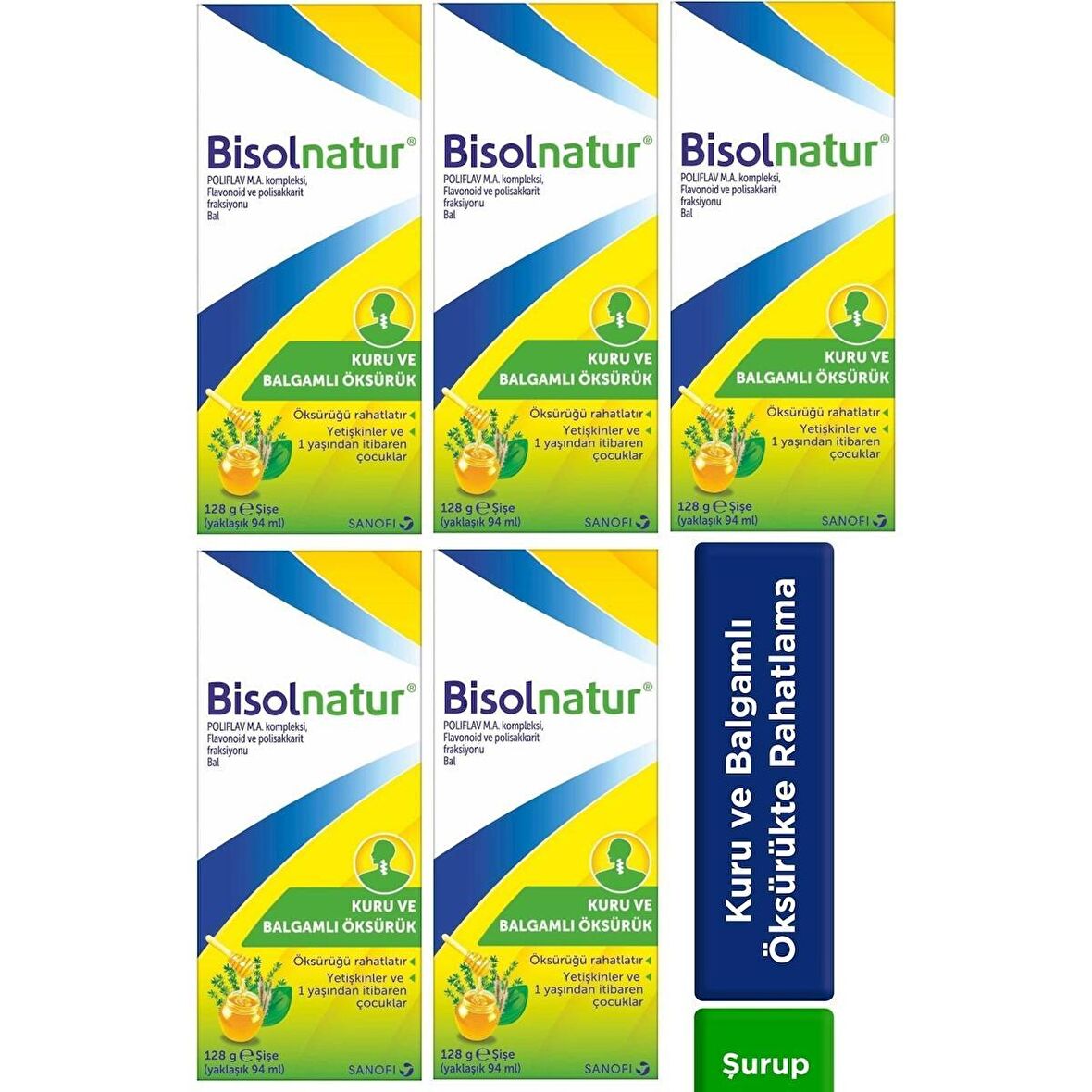 Bisolnatur Bitkisel Şurubu 128 gr 5 Adet