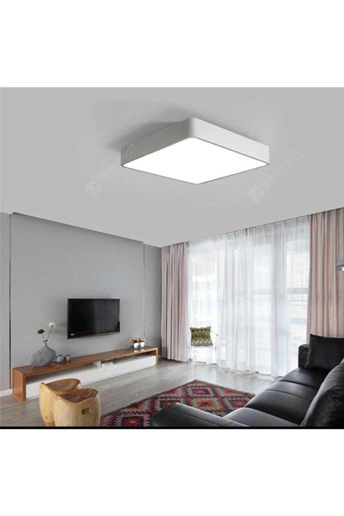 Beyaz Ledli 24 Watt Sıva Üstü Led Panel Kare Tavan Armatürü-badelta