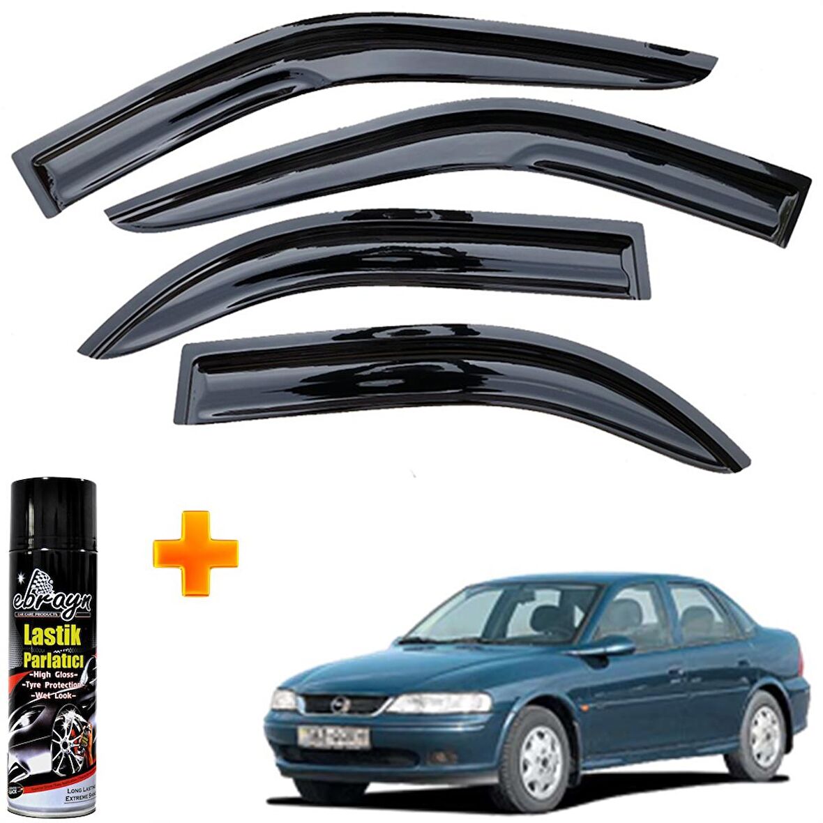 Opel Vectra B Mügen Cam Rüzgarlığı 1995-2002 Arası 4 Lü Takım +500ml Lastik Parlatıcı