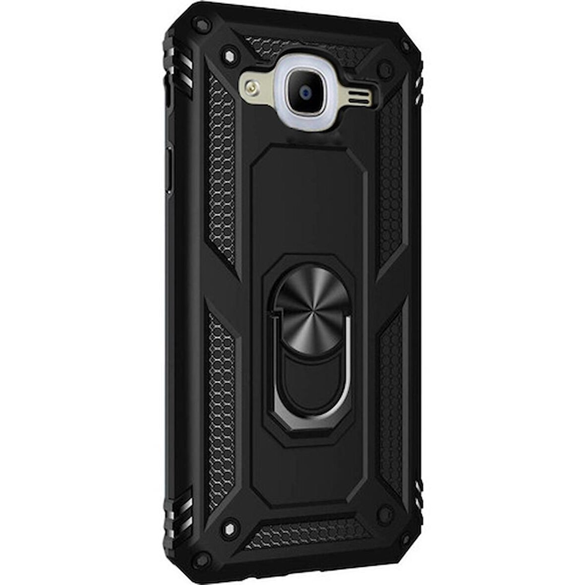 Gpack Samsung Galaxy J7 Core Kılıf Tank Koruma Vega Standlı Yüzüklü Mıknatıslı
