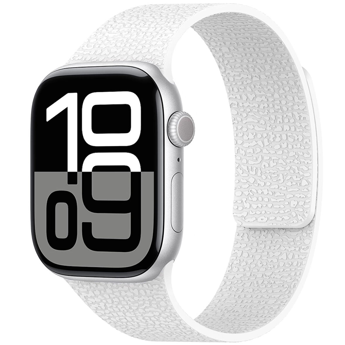 Apple Watch 42mm Lopard Krd-136 Kabartma Desenli Silikon Kordon