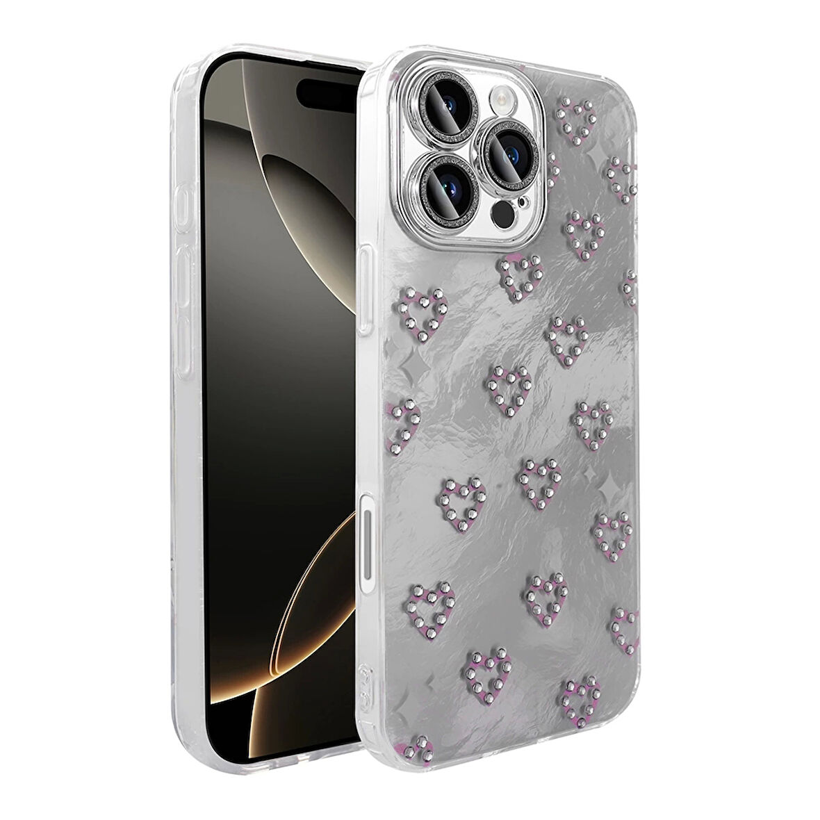 Apple İphone 16 Pro Max Kılıf Kamera Korumalı Figürlü Lopard Ponti Silikon Kapak