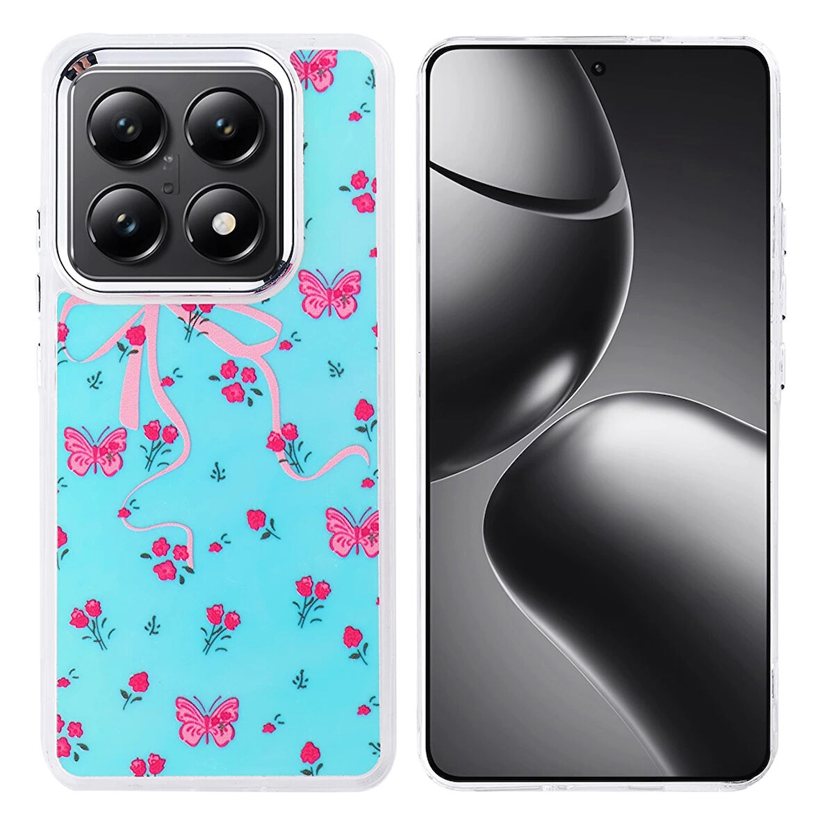 Xiaomi 14t Pro Kılıf Airbag Tasarımlı Lopard Hadra Kapak