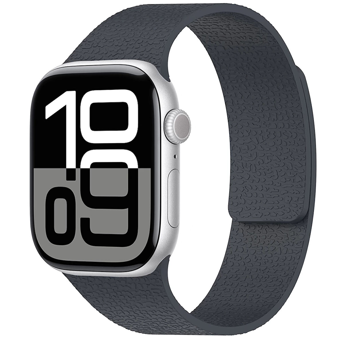 Apple Watch 7 45mm Lopard Krd-136 Kabartma Desenli Silikon Kordon