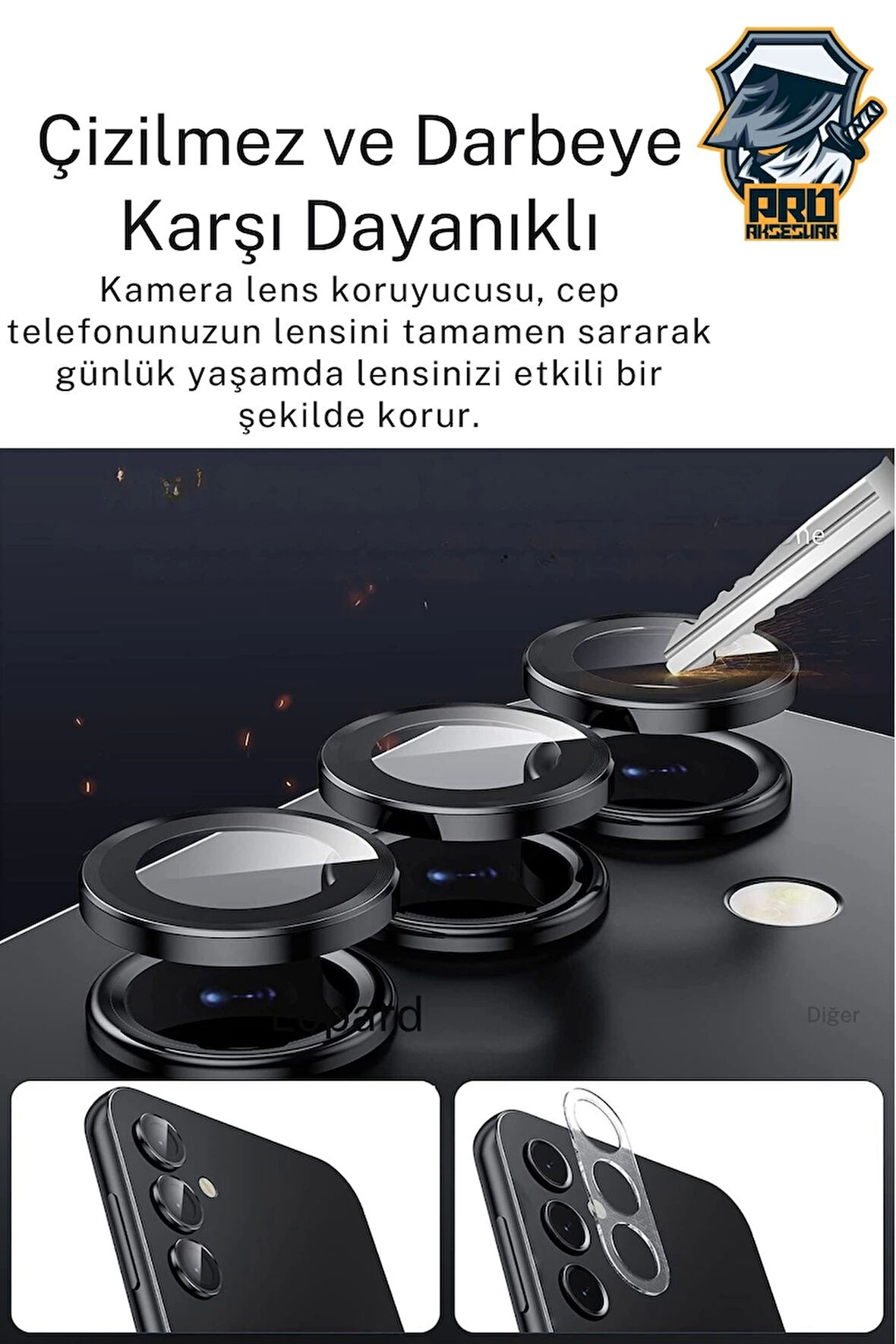 Samsung Galaxy A16 Kamera Koruyucu Temperli Cam Parlak Lens Koruma Eko CL-07