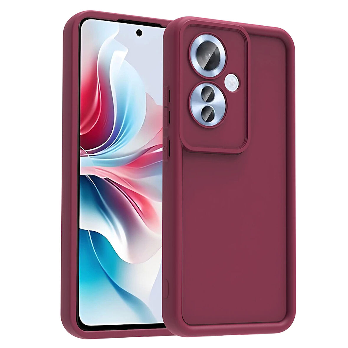 Oppo Reno 11f Kılıf Kamera Korumalı Lopard Ananas Kapak
